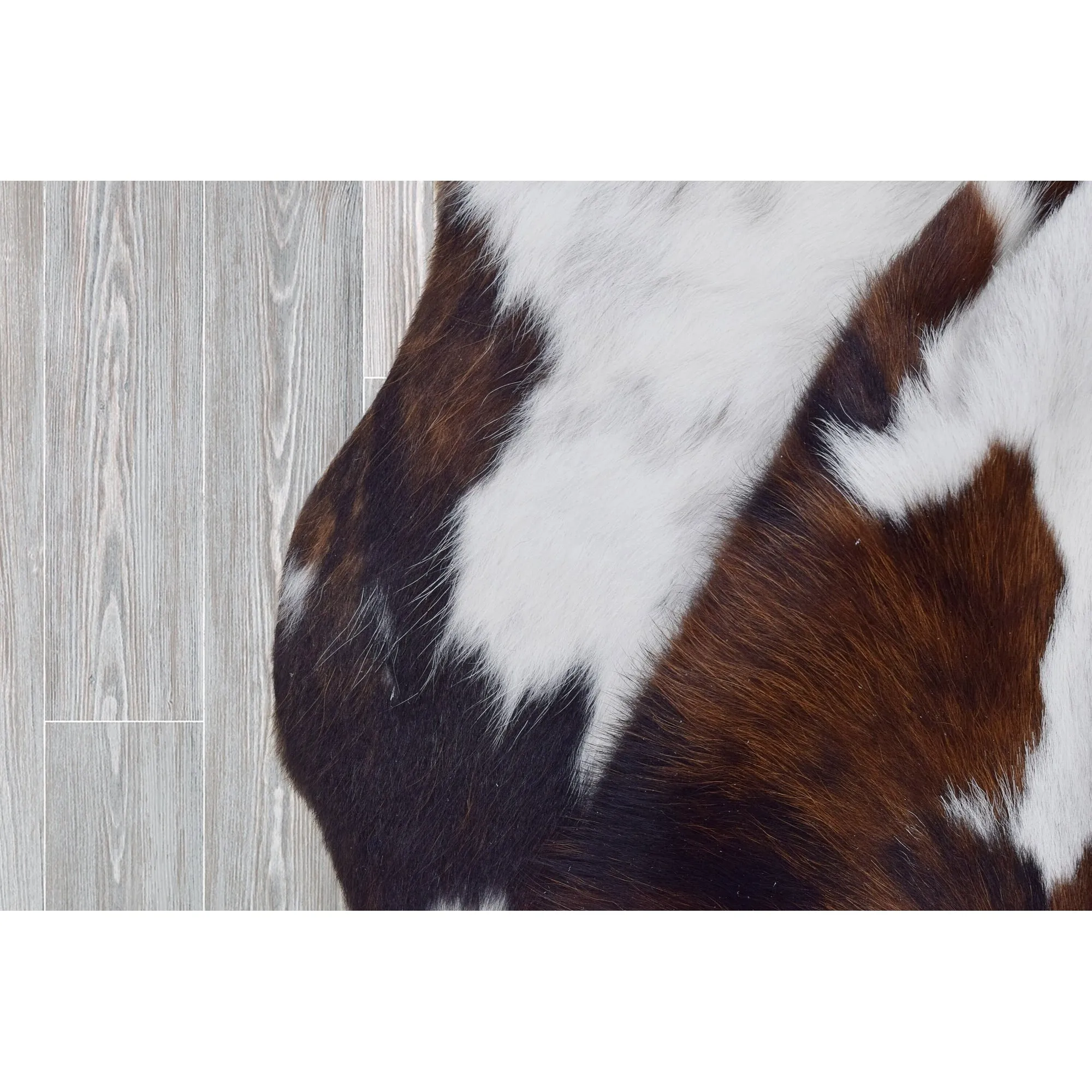 Real Cowhide Rug Tricolor & White - 6' x 7'