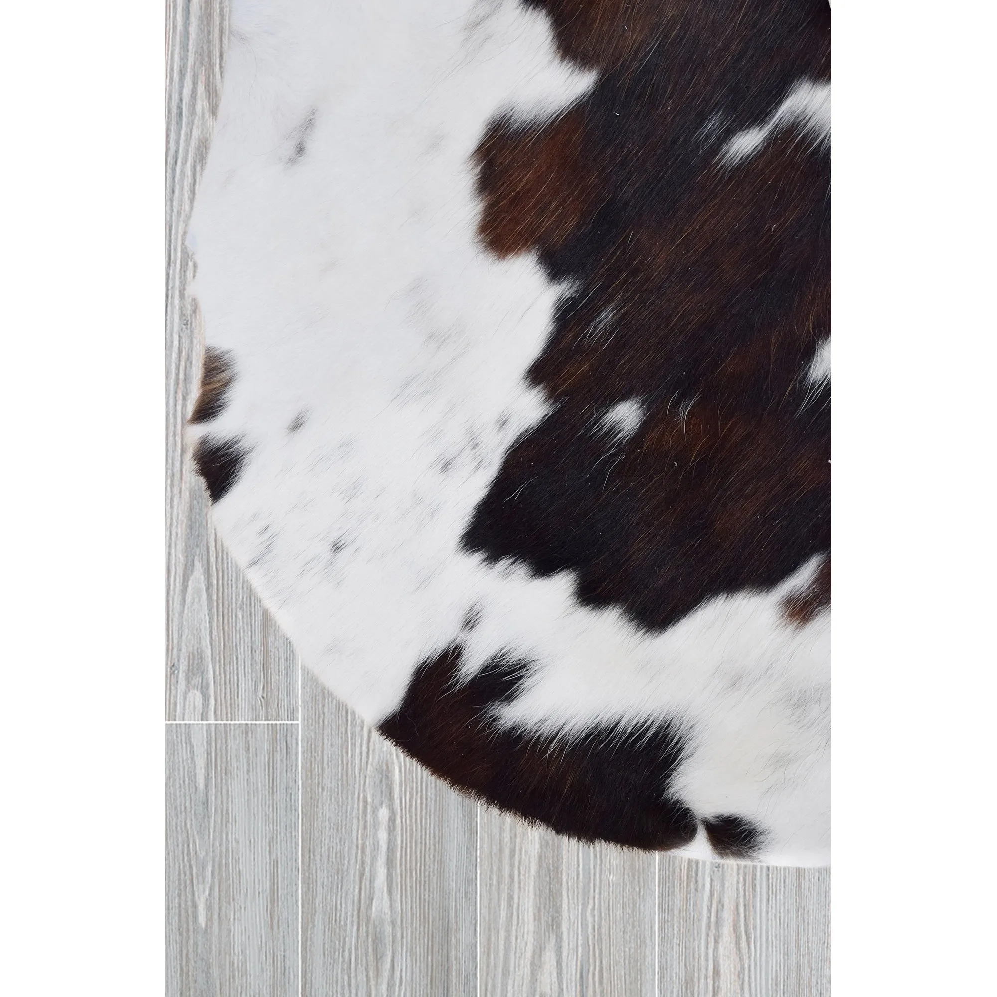 Real Cowhide Rug Tricolor & White - 6' x 7'