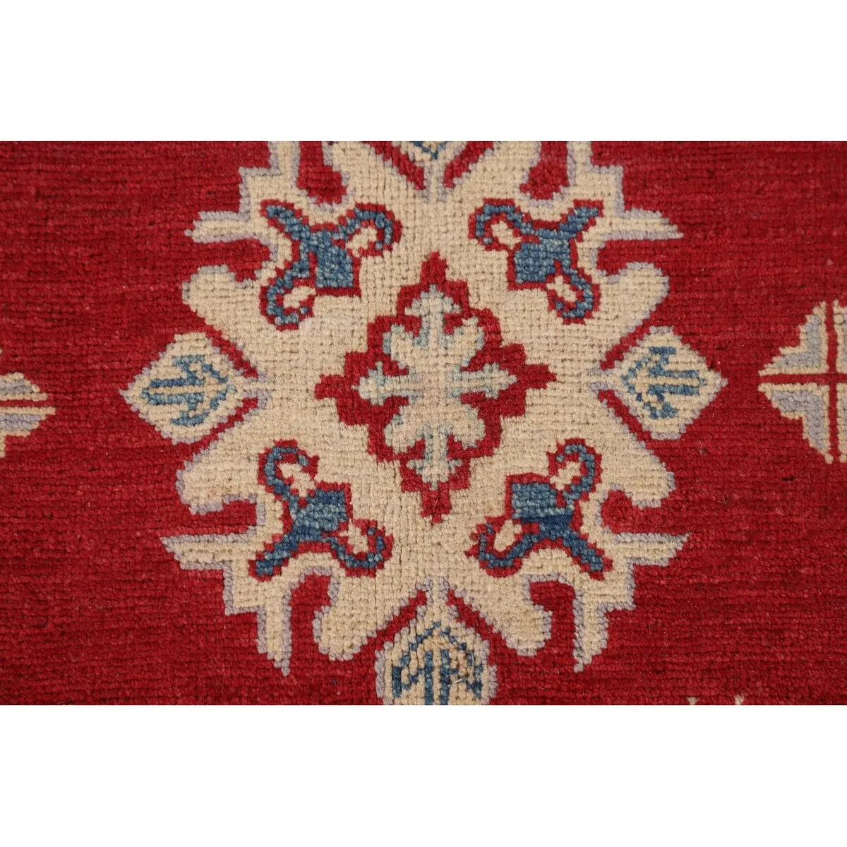 Red Kazak Oriental Area Rug Handmade Living Room Wool Carpet - 6'8 x 10'0