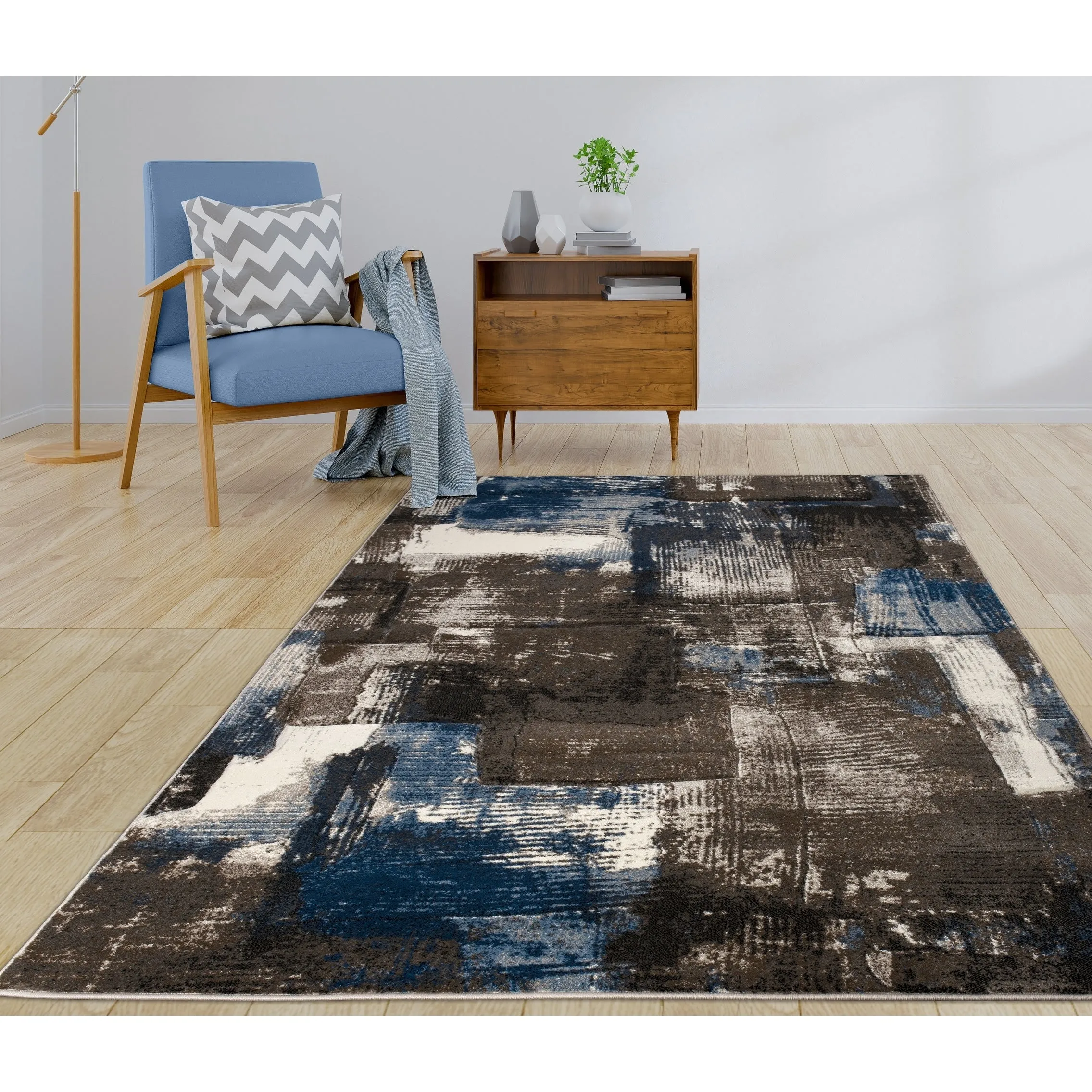 Rhodes Collection Abstract Area Rug