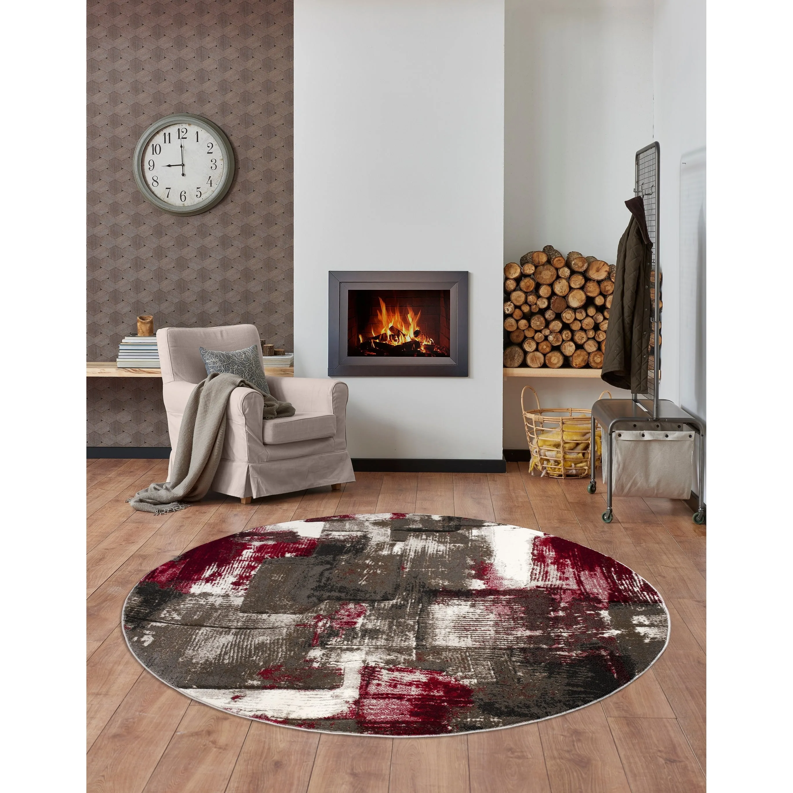 Rhodes Collection Abstract Area Rug