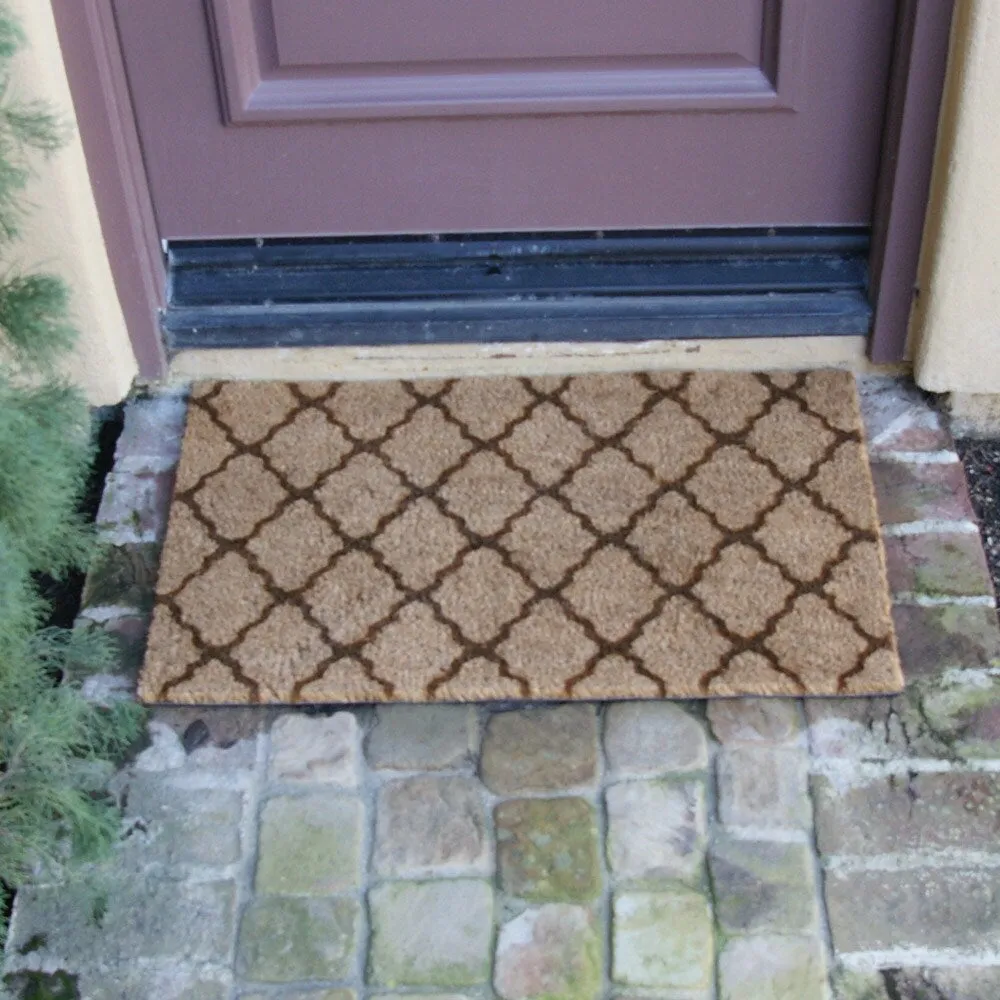 Rubber-Cal The Moroccan Coir Mats - 18 x 30 - Brown or Green