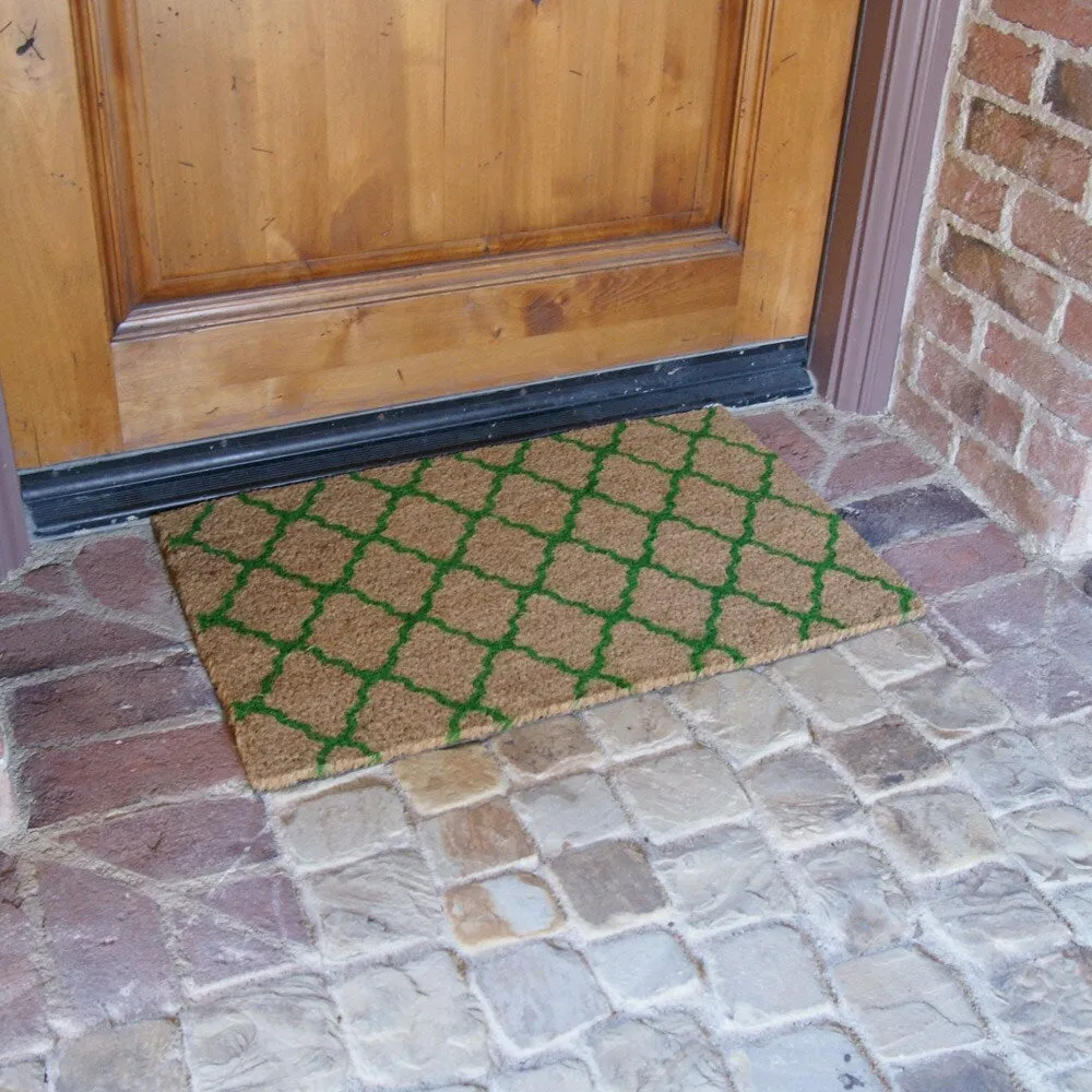 Rubber-Cal The Moroccan Coir Mats - 18 x 30 - Brown or Green