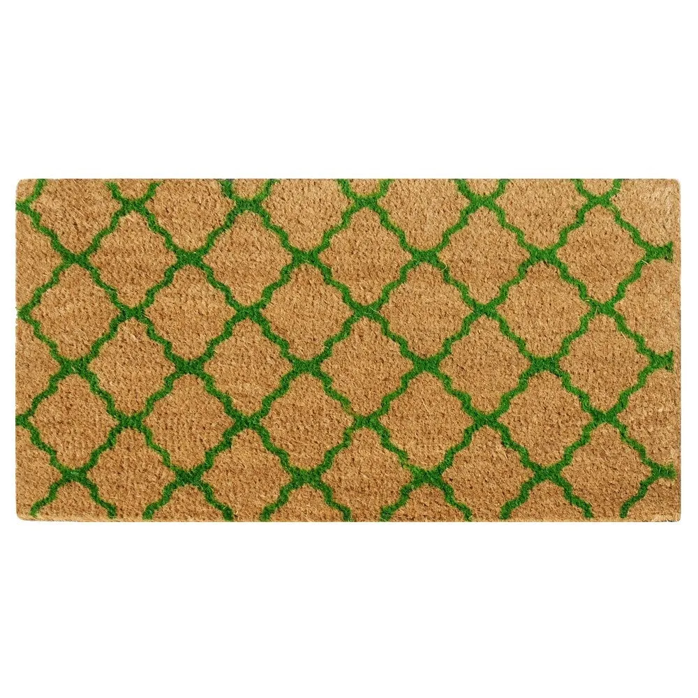 Rubber-Cal The Moroccan Coir Mats - 18 x 30 - Brown or Green