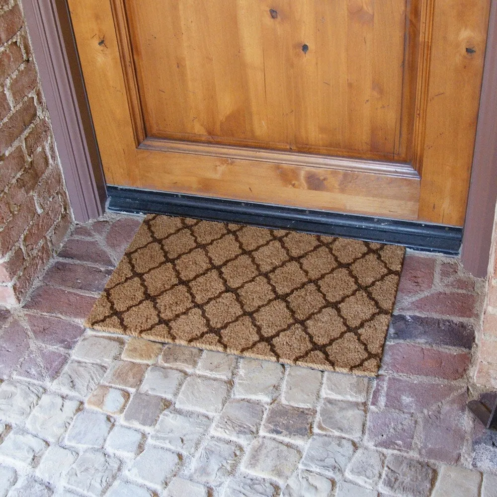 Rubber-Cal The Moroccan Coir Mats - 18 x 30 - Brown or Green