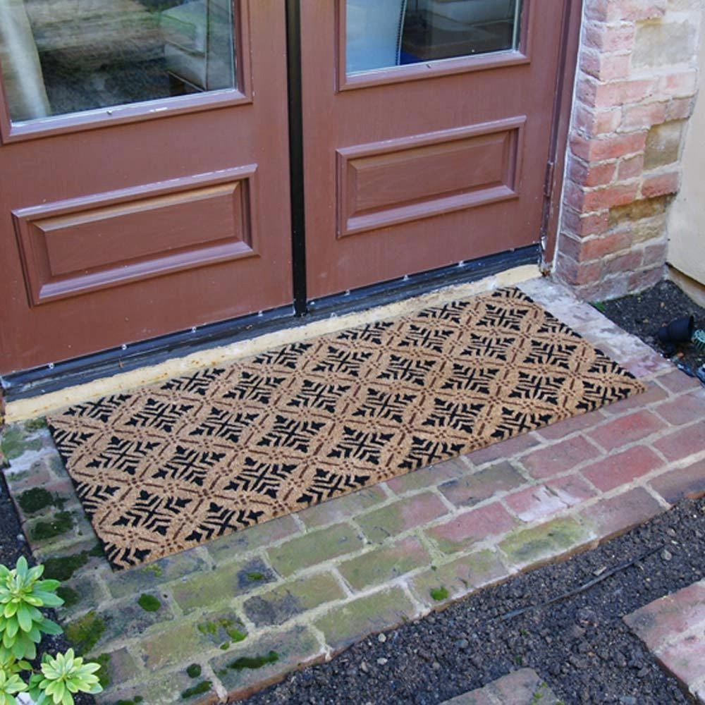 Rubber-Cal Classic Fleur de Lis French Matting Doormat. 24 by 57-Inch