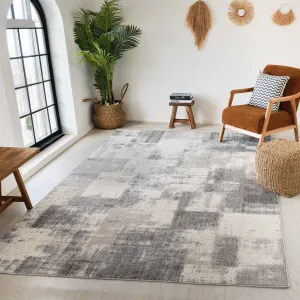 Rug Branch Abstract Modern Grey Beige Indoor Area Rug