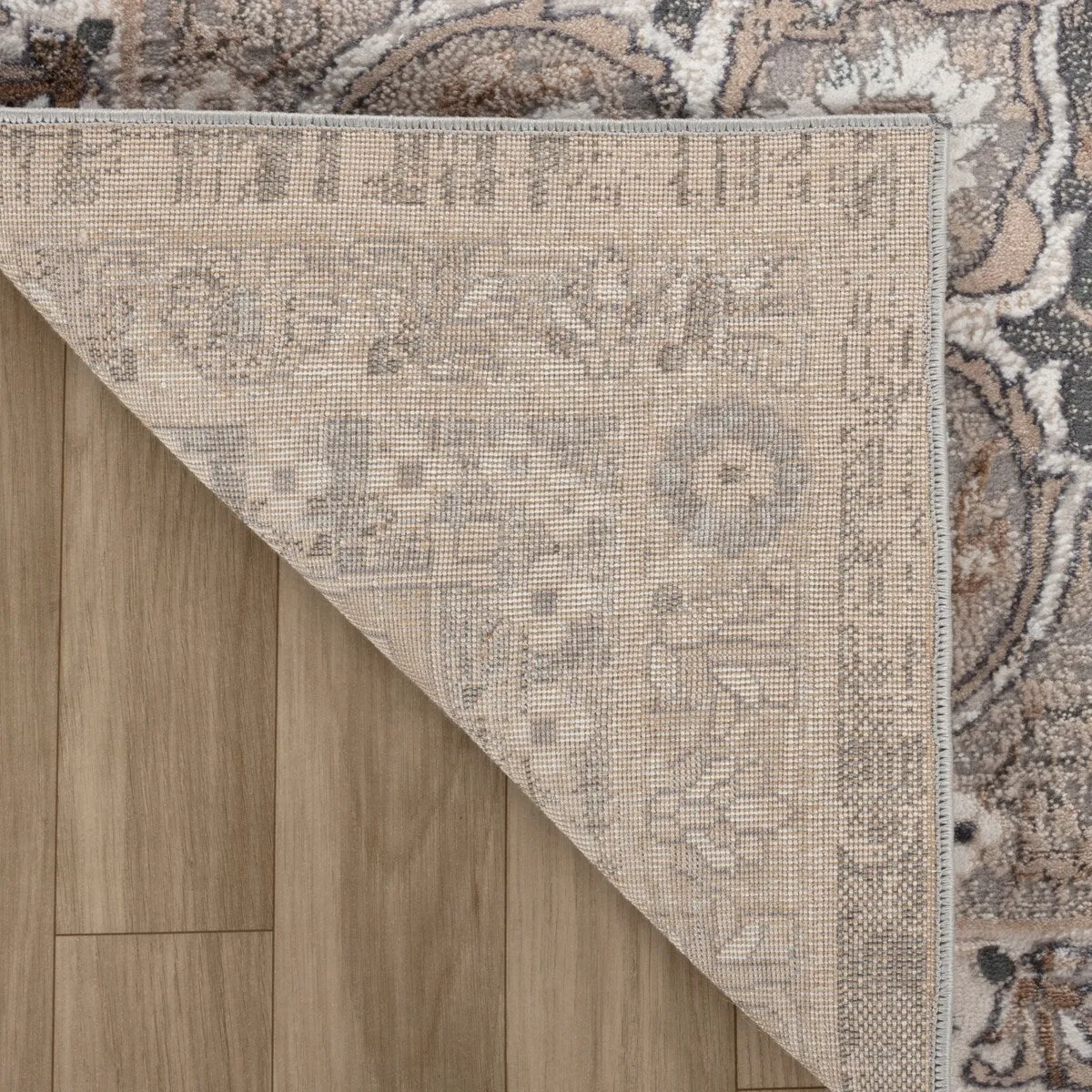 Rug Branch Atlas Distressed Classic Indoor Area Rug. Grey Beige