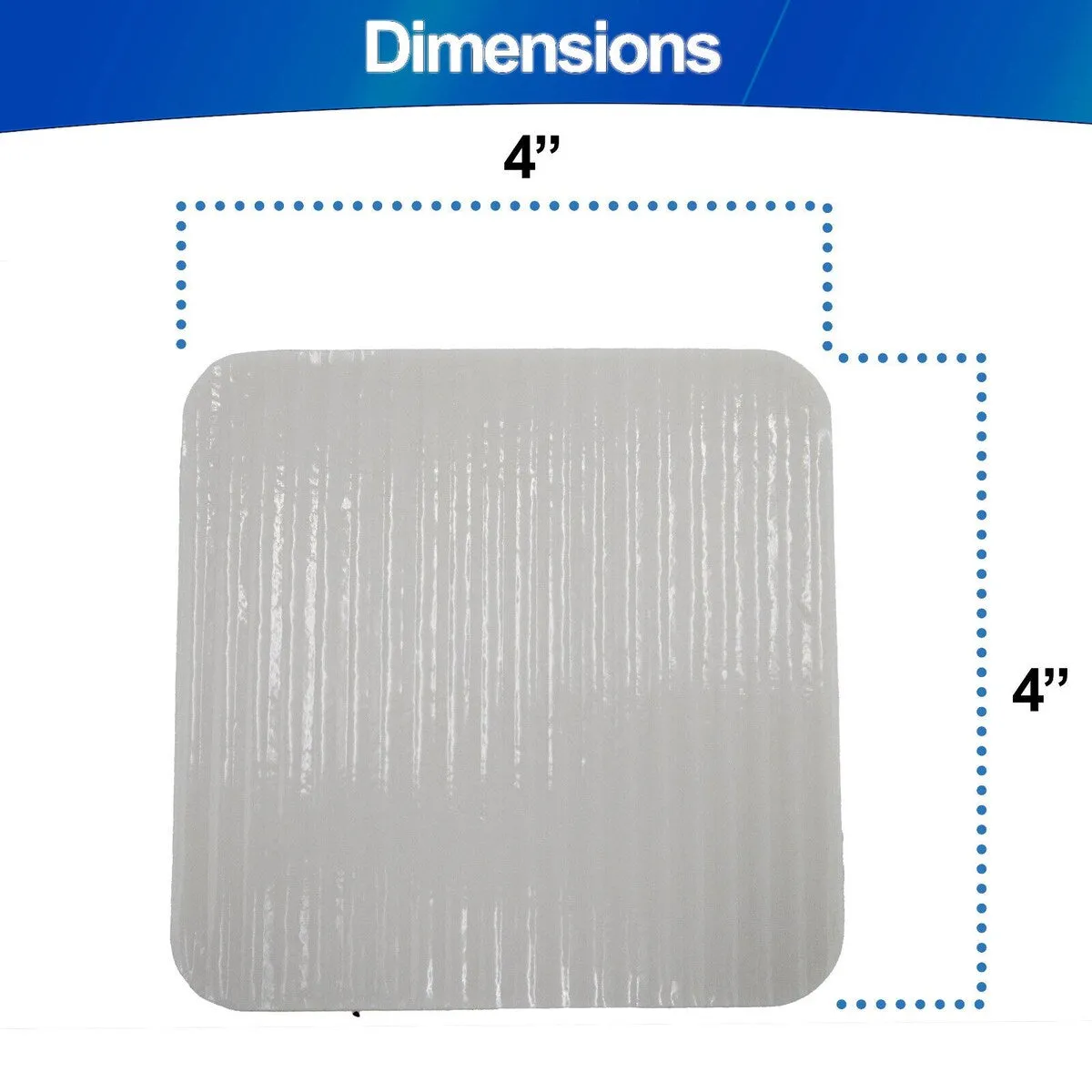 Rug Gripper Vacuum Suction Grip Pads Non Slip & Curling Floor Anti Slip Mat - White - 4' X 6'