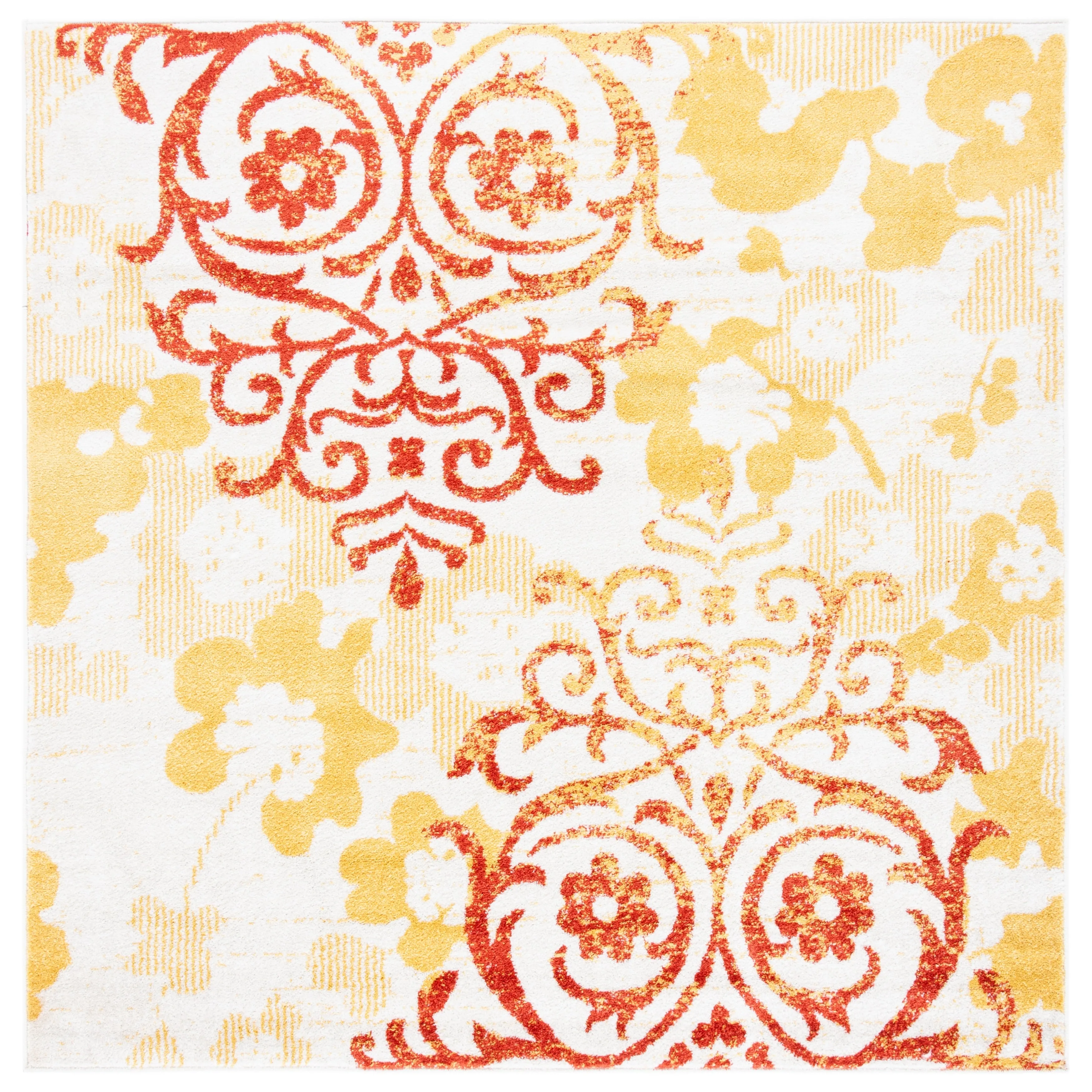 SAFAVIEH. Adirondack Rena Damask Floral Distressed Rug