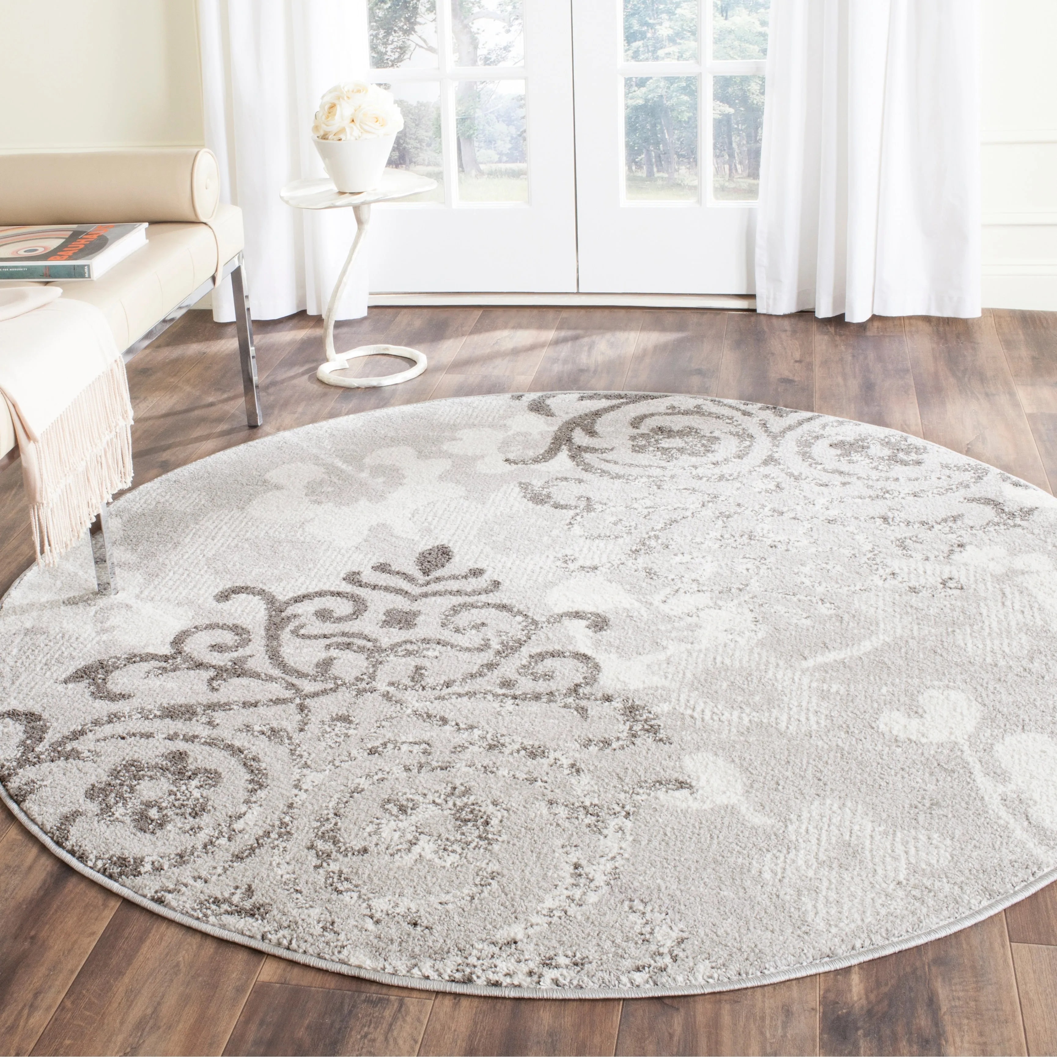 SAFAVIEH. Adirondack Rena Damask Floral Distressed Rug