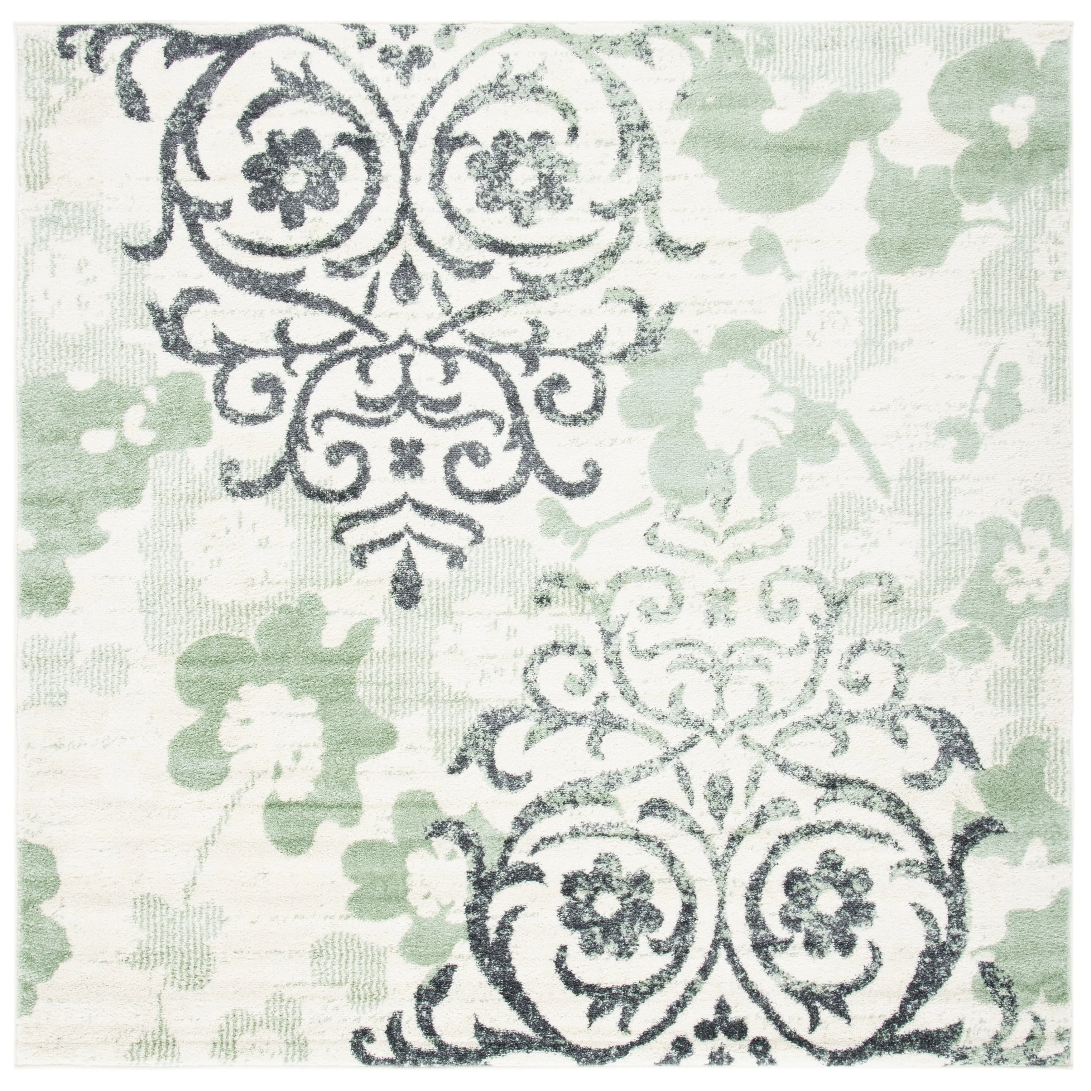 SAFAVIEH. Adirondack Rena Damask Floral Distressed Rug