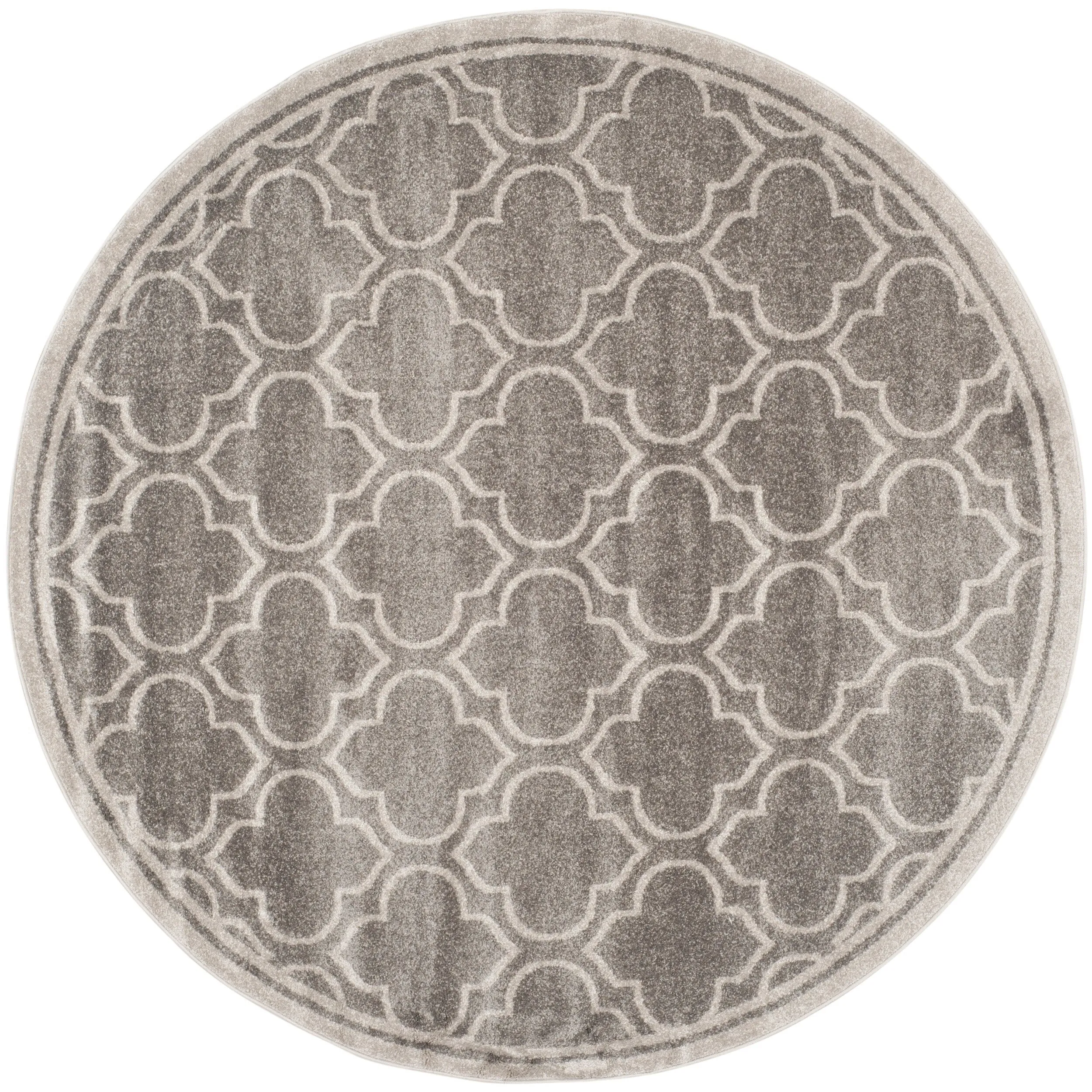 SAFAVIEH Amherst Lyda Modern Rug - Grey/Light Grey - 5' Round