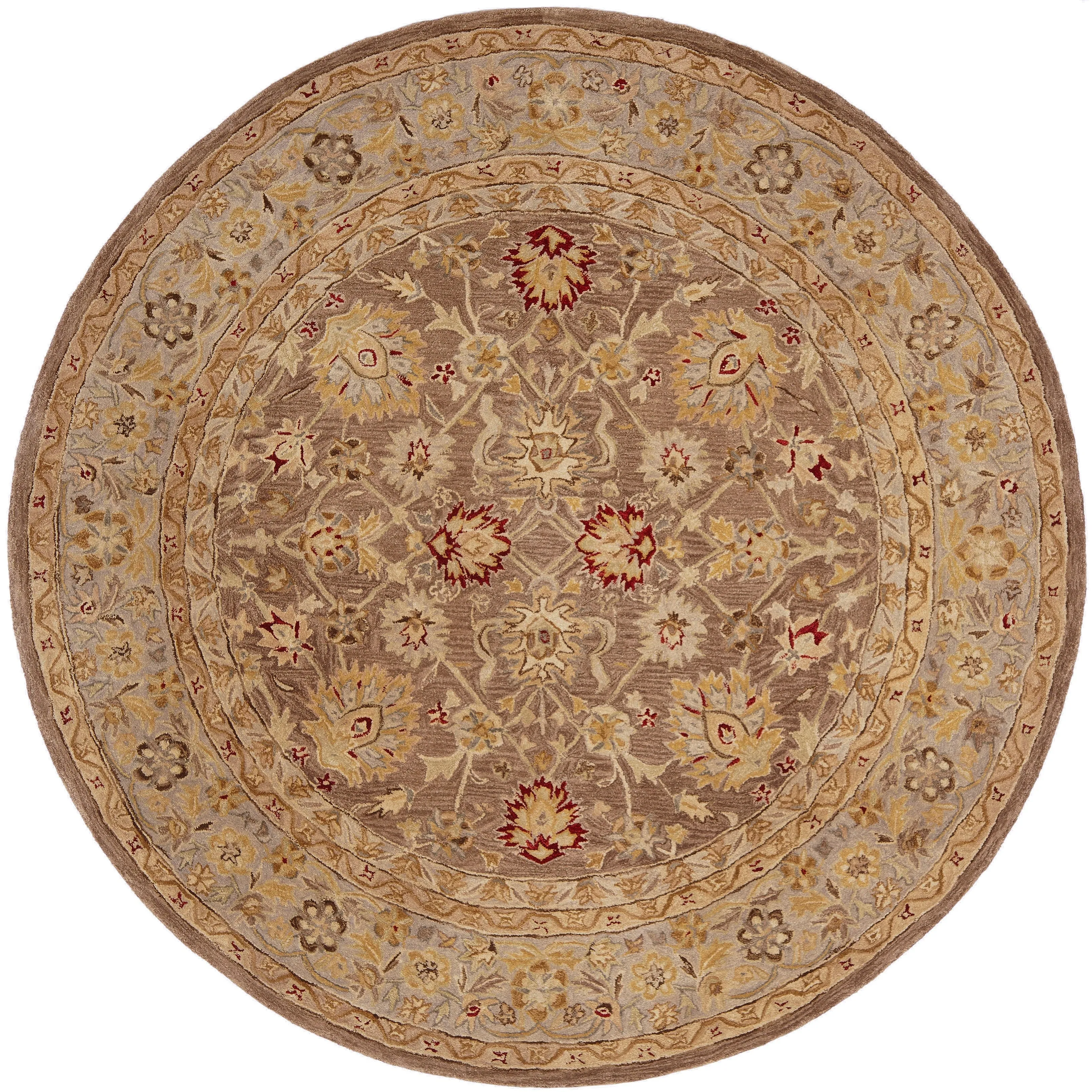 SAFAVIEH Anatolia Karanfila Traditional Oriental Hand-spun Wool Rug