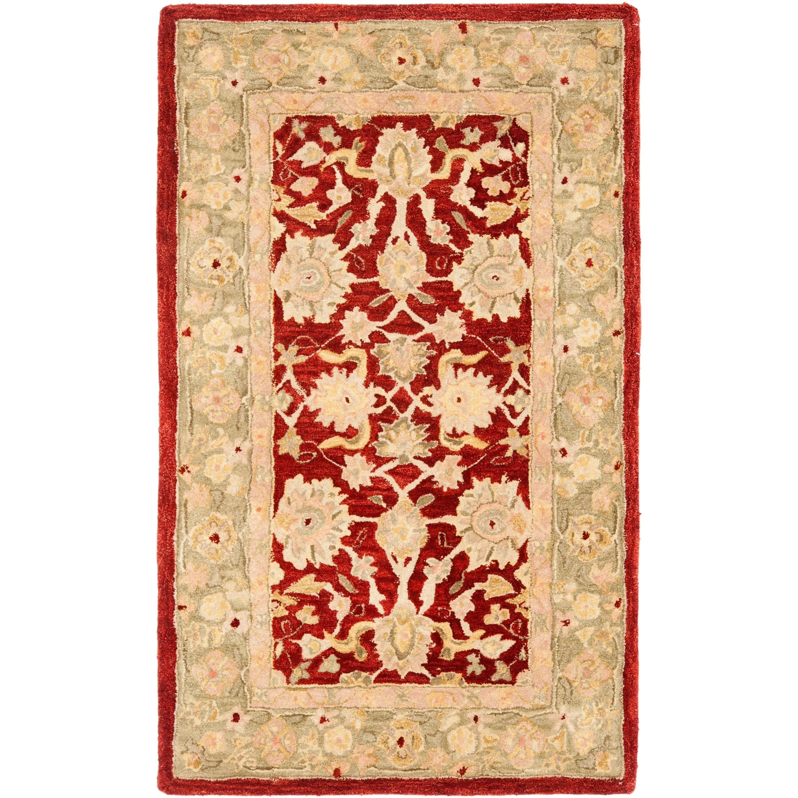 SAFAVIEH Anatolia Karanfila Traditional Oriental Hand-spun Wool Rug
