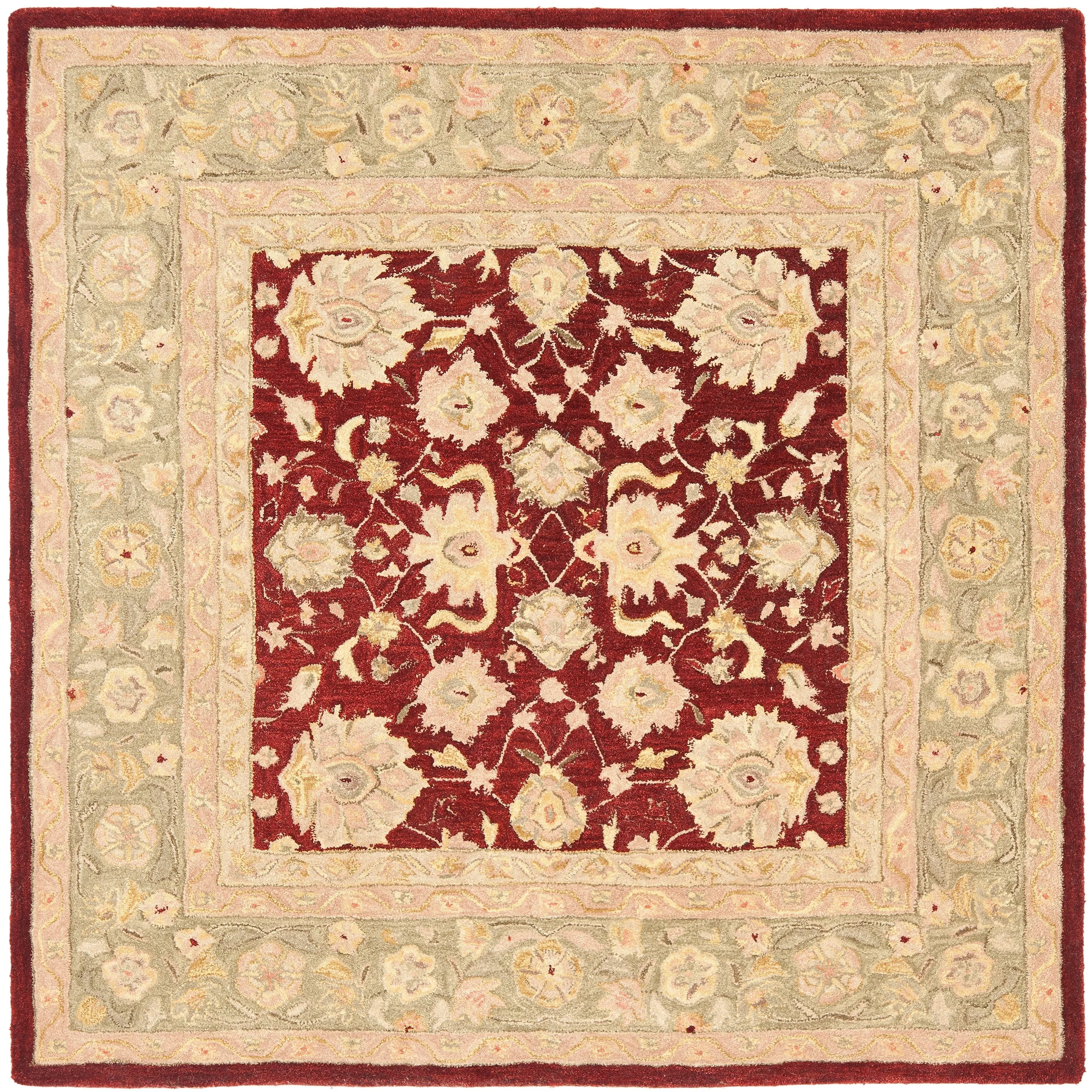 SAFAVIEH Anatolia Karanfila Traditional Oriental Hand-spun Wool Rug