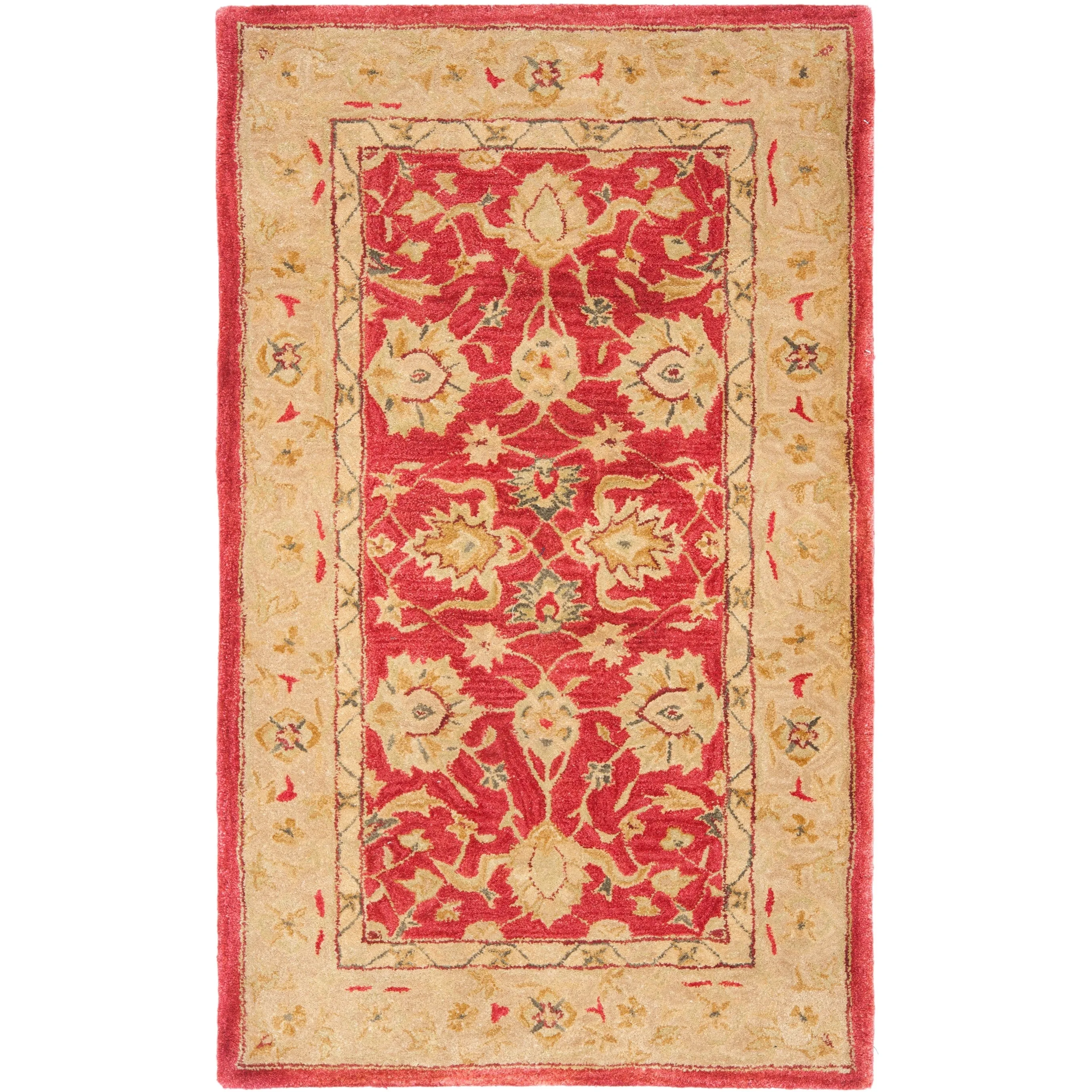 SAFAVIEH Anatolia Karanfila Traditional Oriental Hand-spun Wool Rug
