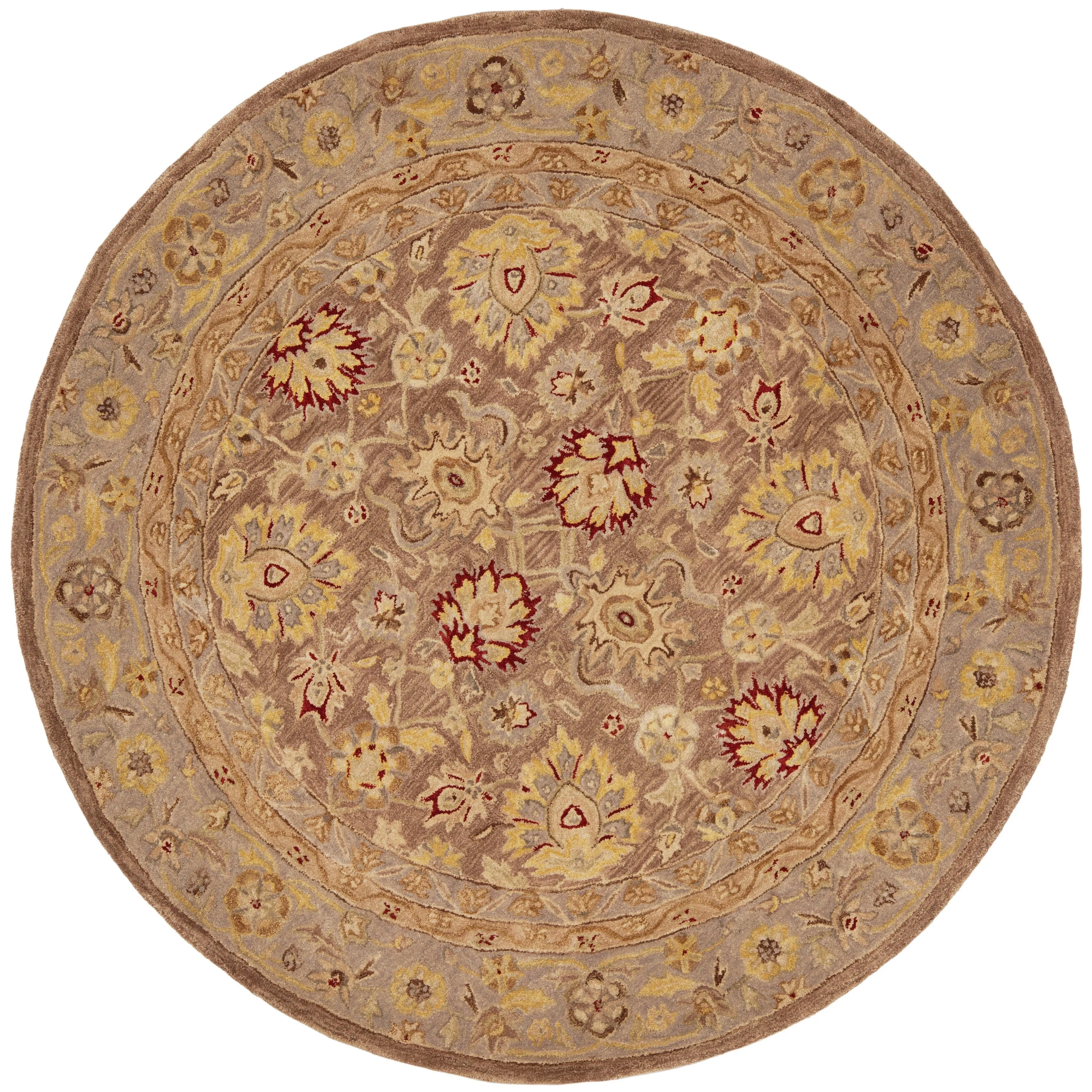 SAFAVIEH Anatolia Karanfila Traditional Oriental Hand-spun Wool Rug