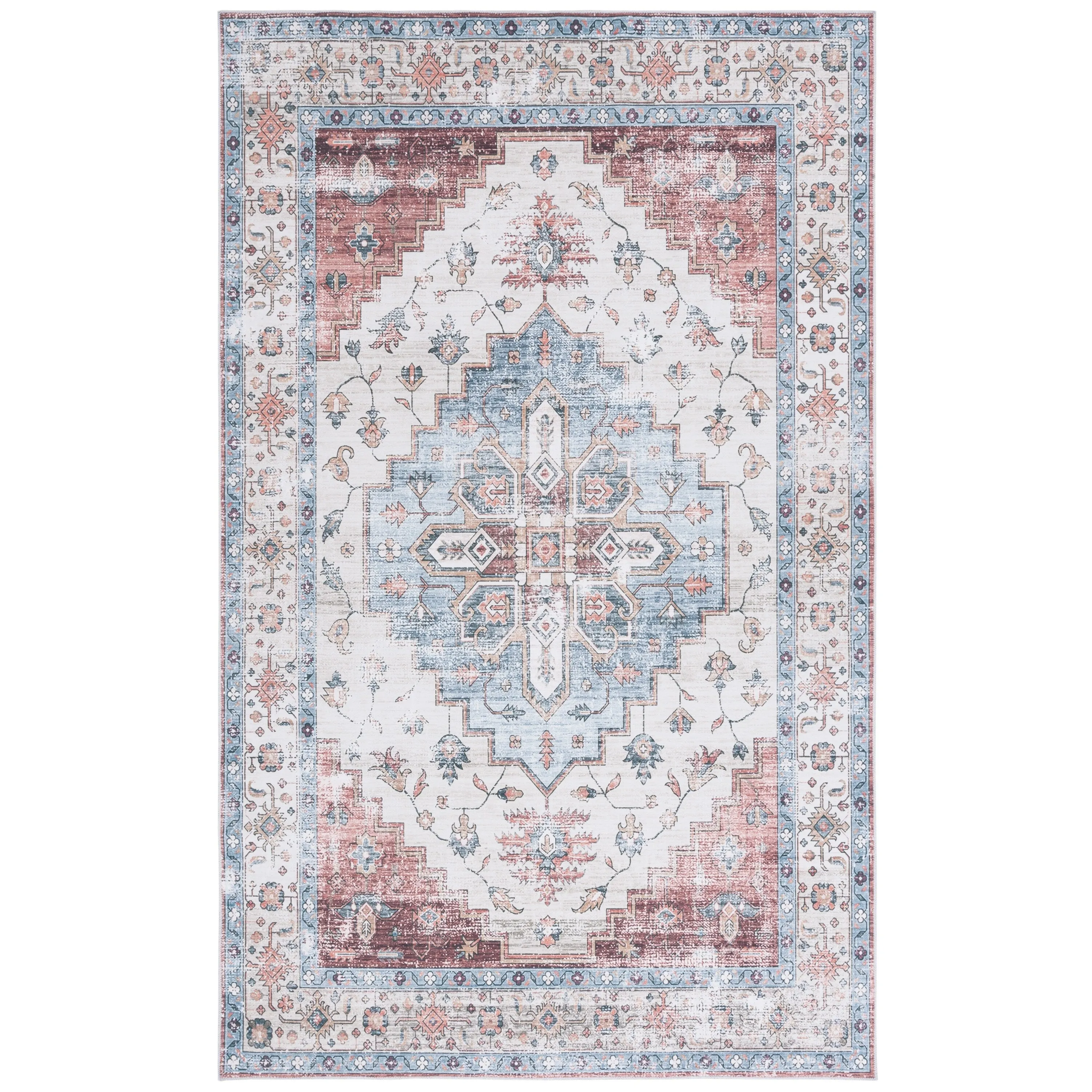 SAFAVIEH Arizona Grytsje Vintage Machine Washable Rug.