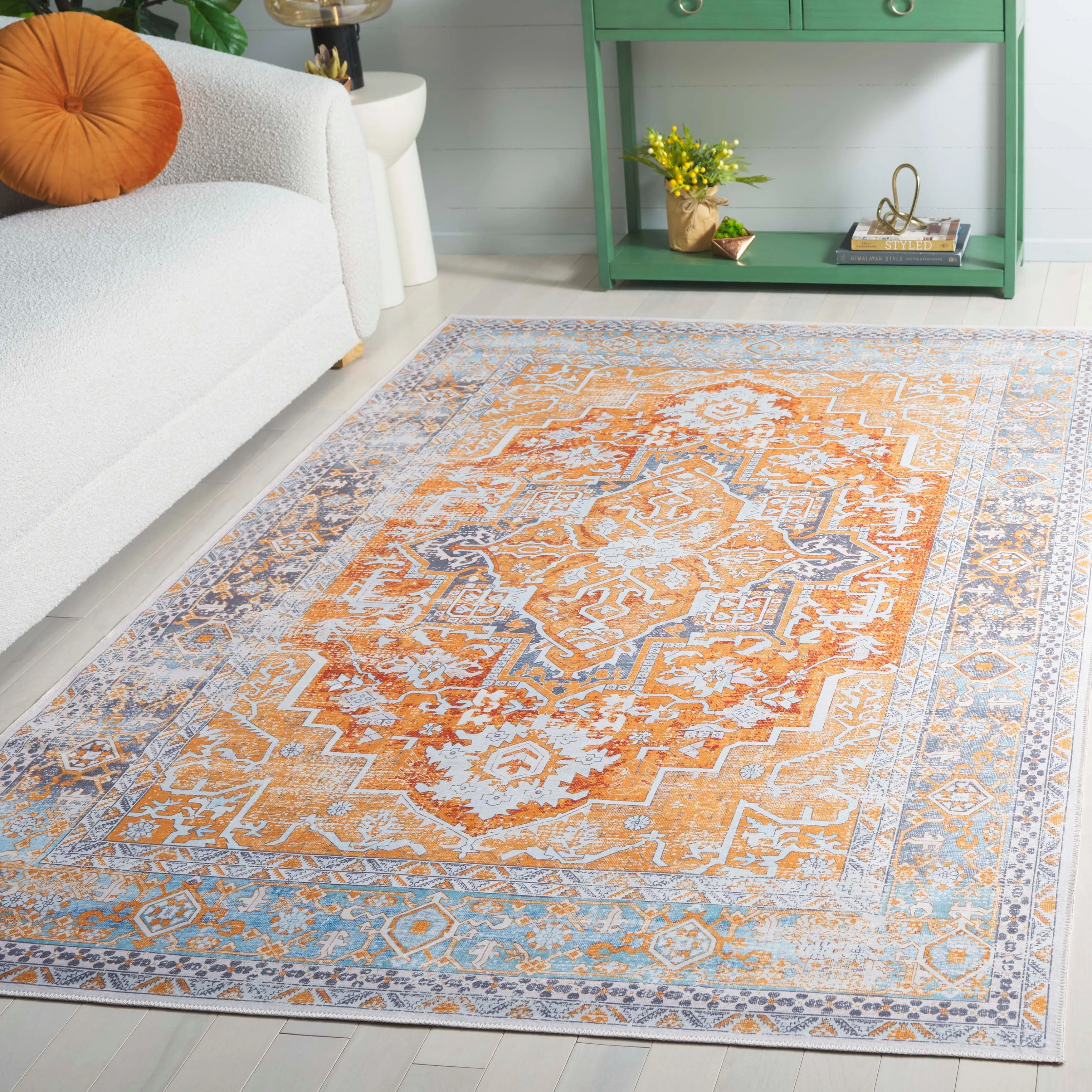 SAFAVIEH Arizona Heepke Vintage Machine Washable Rug