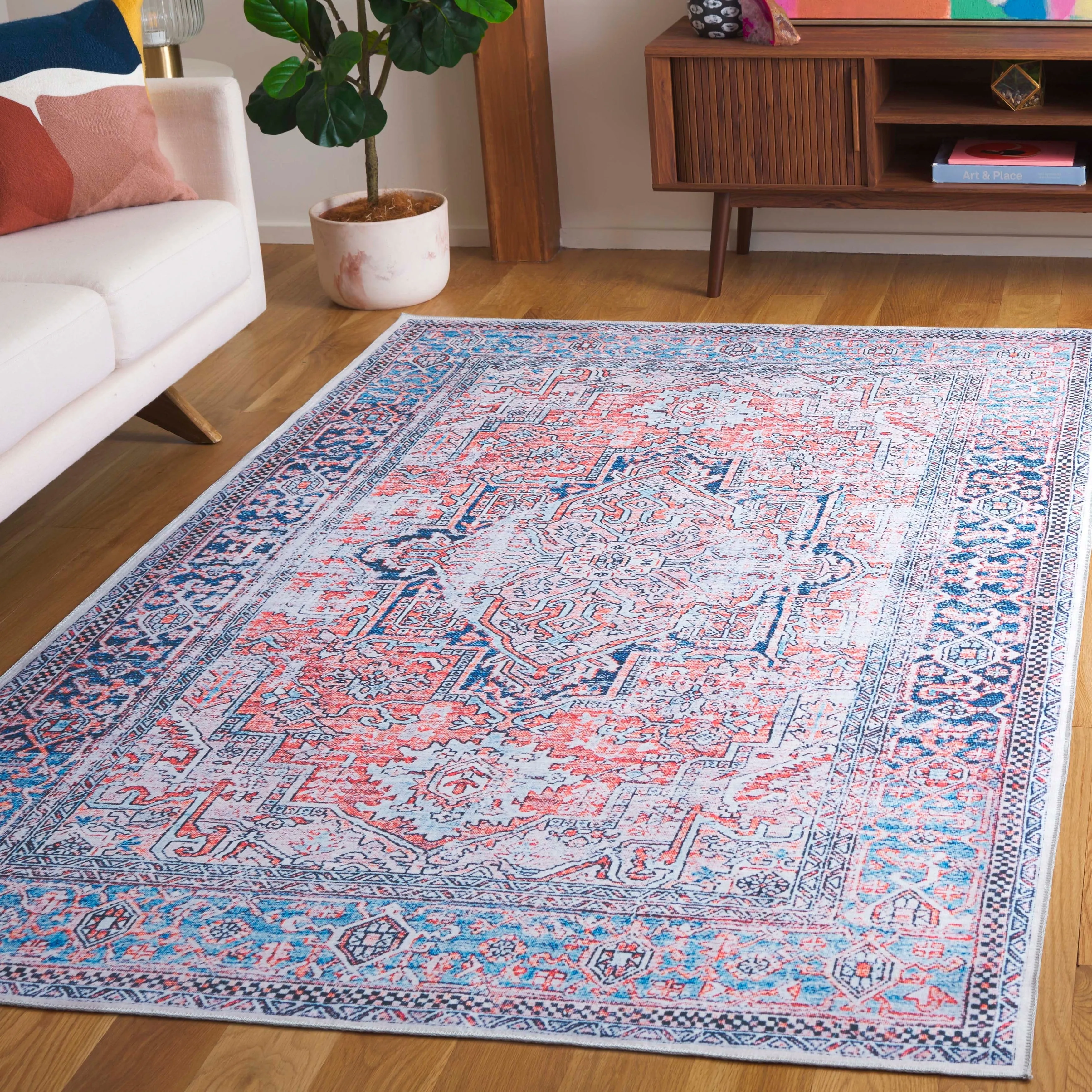 SAFAVIEH Arizona Heepke Vintage Machine Washable Rug