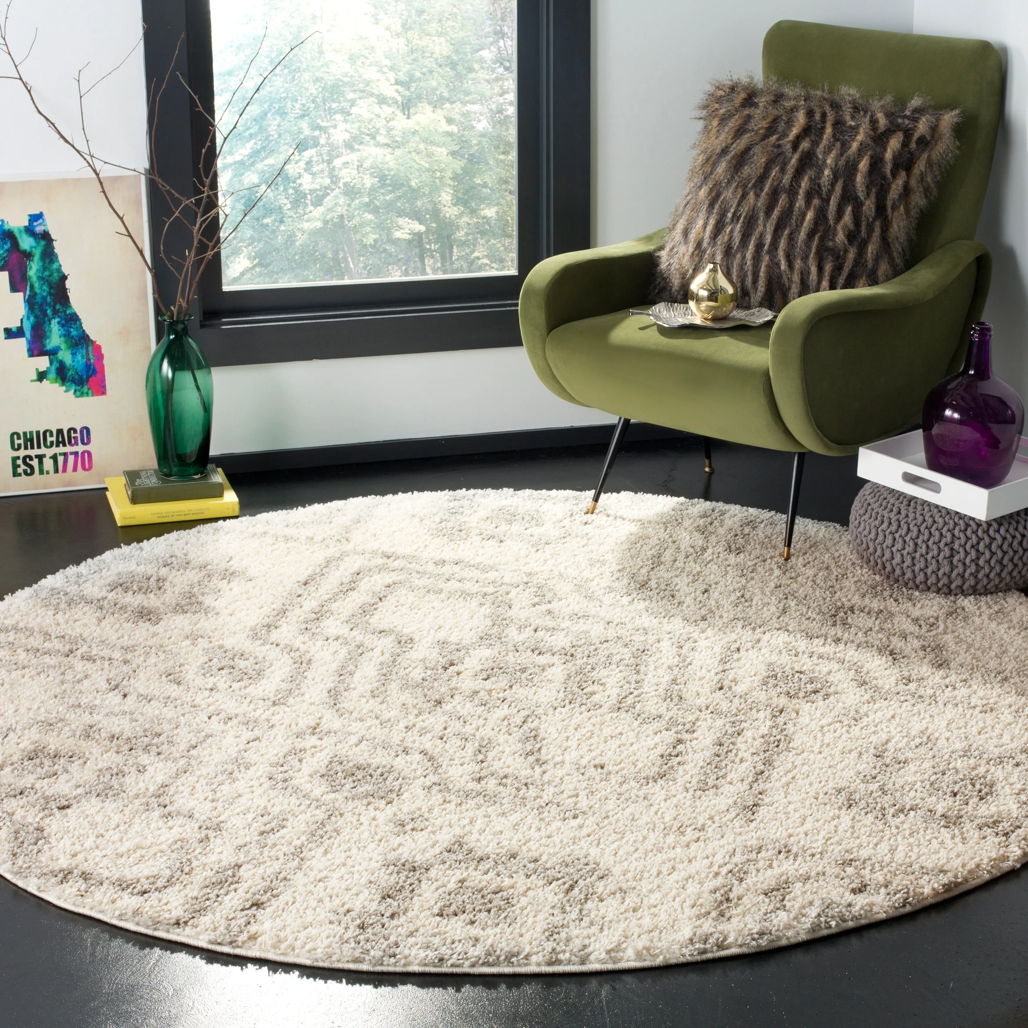 SAFAVIEH Arizona Shag Srbislava 1.2-inch Thick Rug
