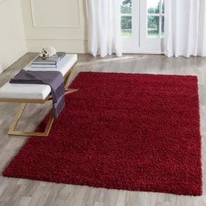 SAFAVIEH Athens Shag Ilaha 1.5-inch Thick Rug - Red - 8' x 10'
