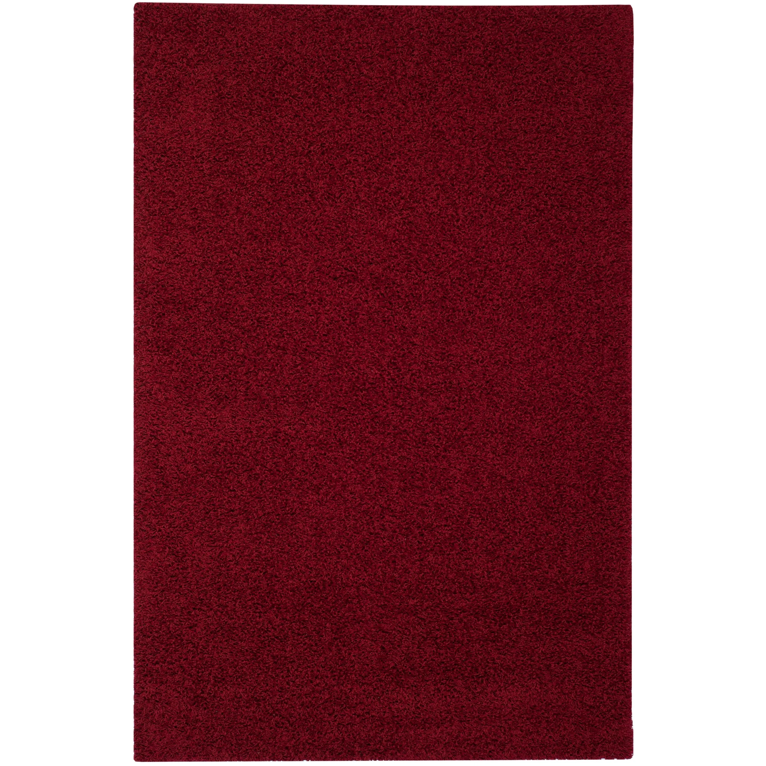 SAFAVIEH Athens Shag Ilaha 1.5-inch Thick Rug - Red - 8' x 10'