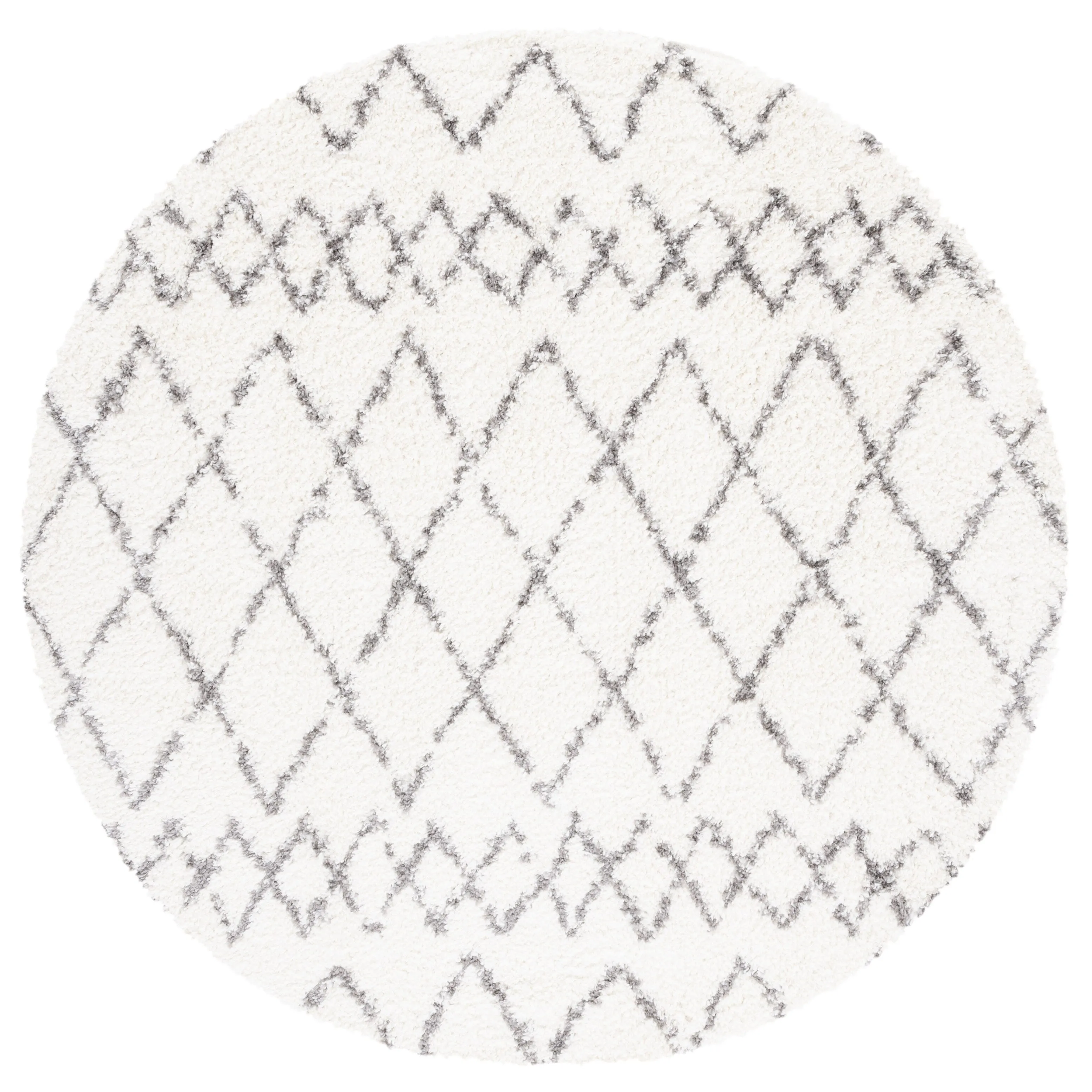 SAFAVIEH Berber Shag Ilmie Light Grey/Cream Rug