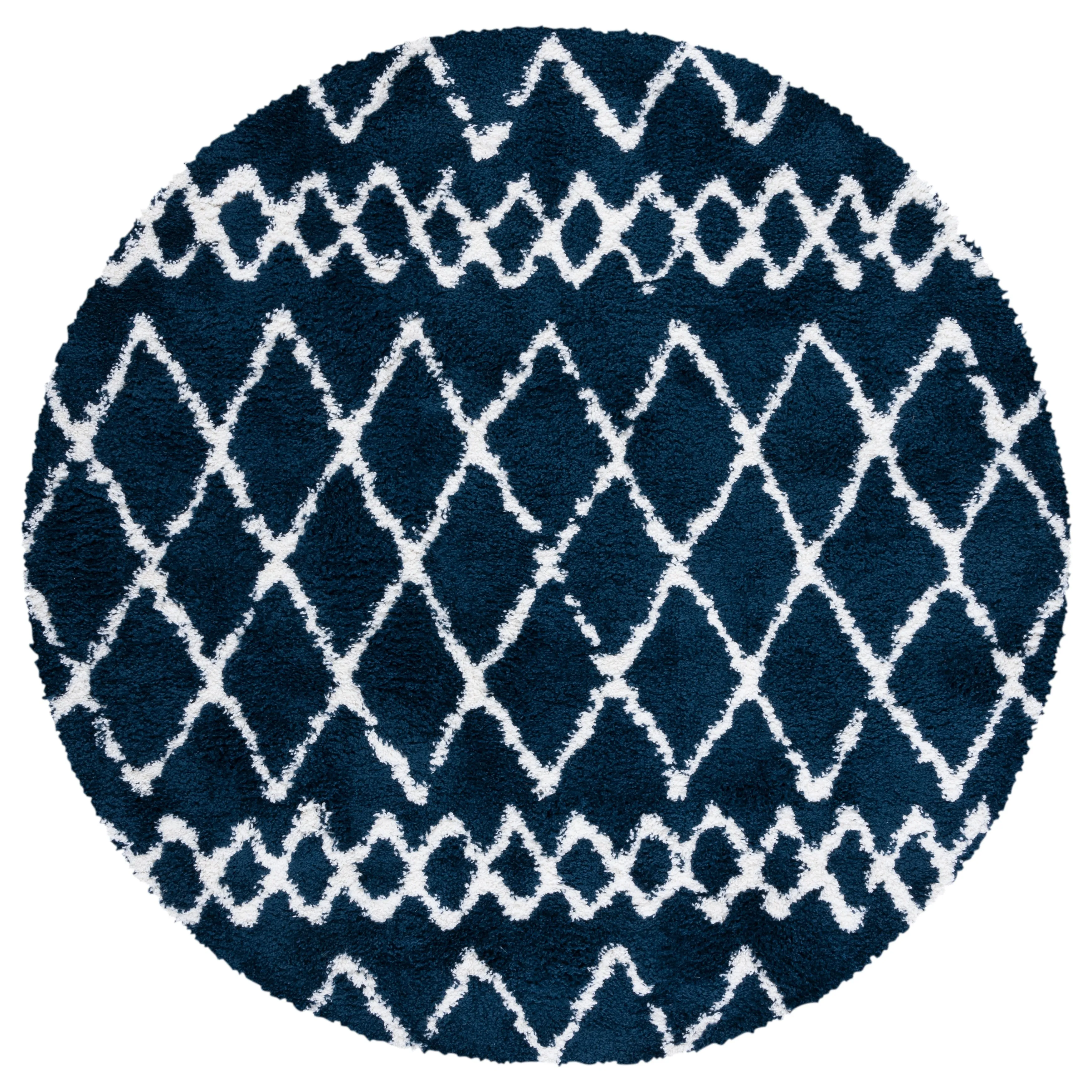 SAFAVIEH Berber Shag Ilmie Light Grey/Cream Rug