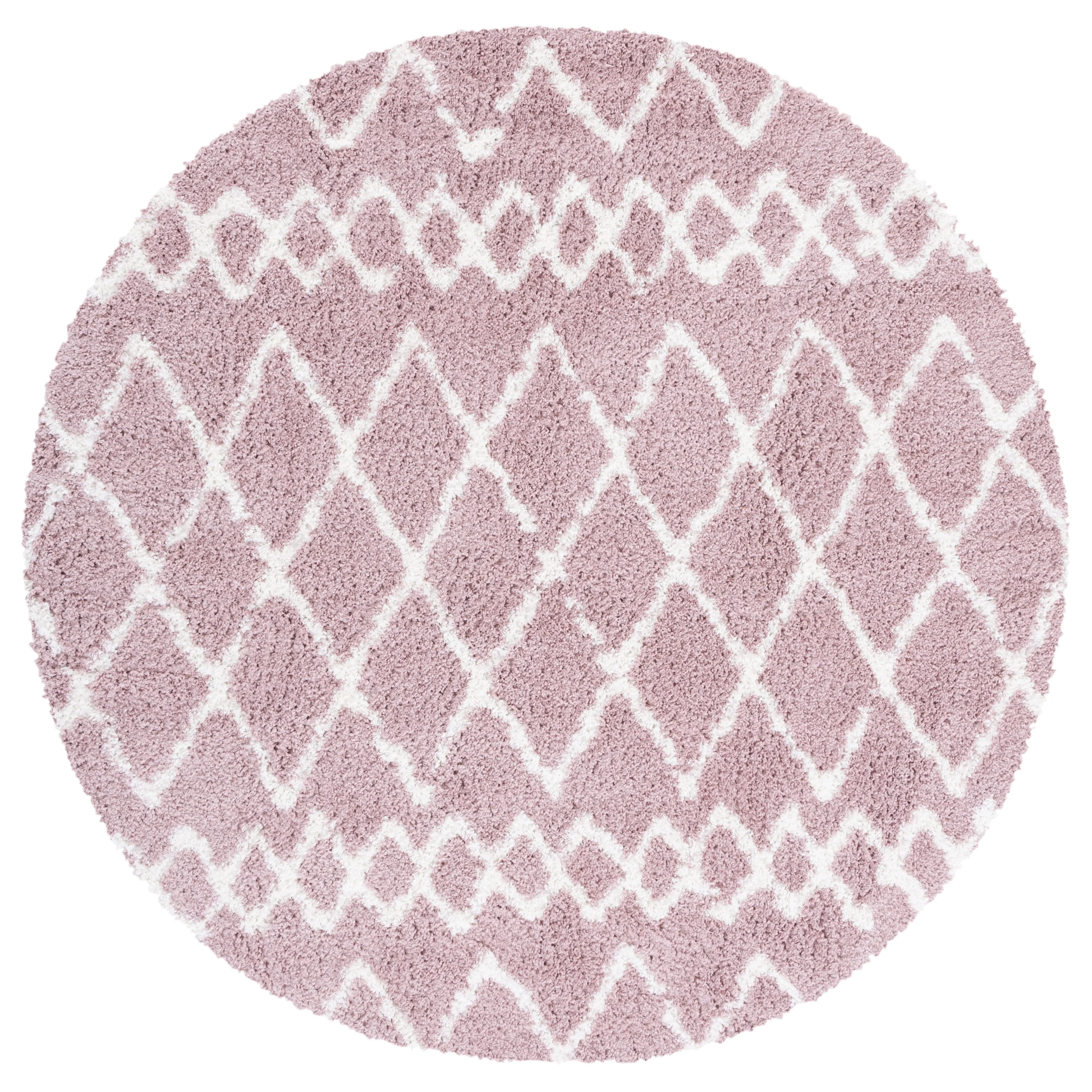 SAFAVIEH Berber Shag Ilmie Light Grey/Cream Rug