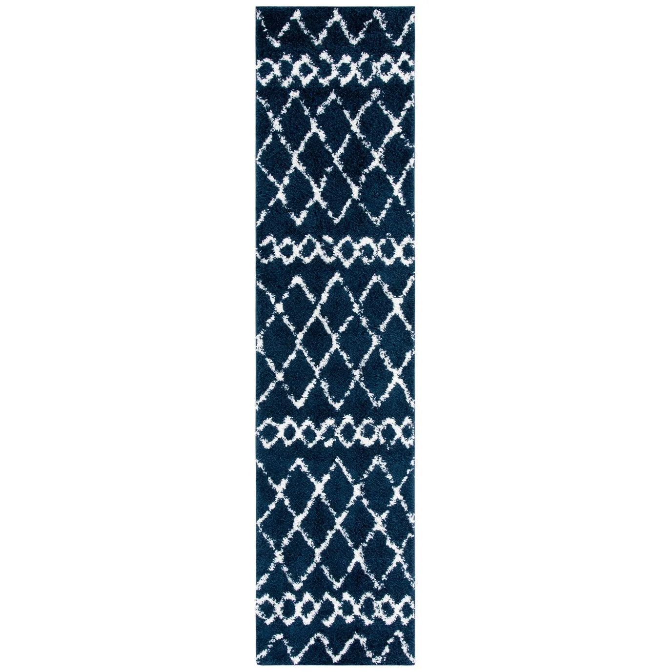 SAFAVIEH Berber Shag Ilmie Light Grey/Cream Rug