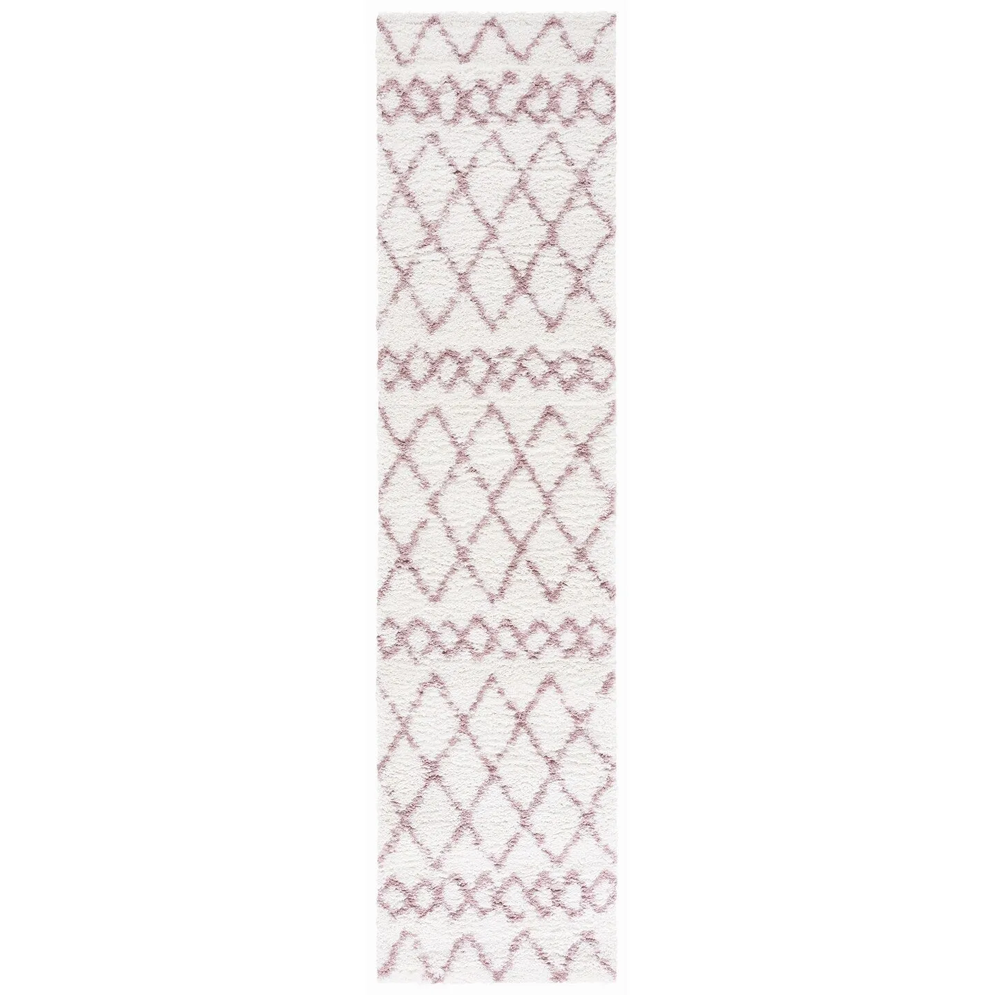 SAFAVIEH Berber Shag Ilmie Light Grey/Cream Rug