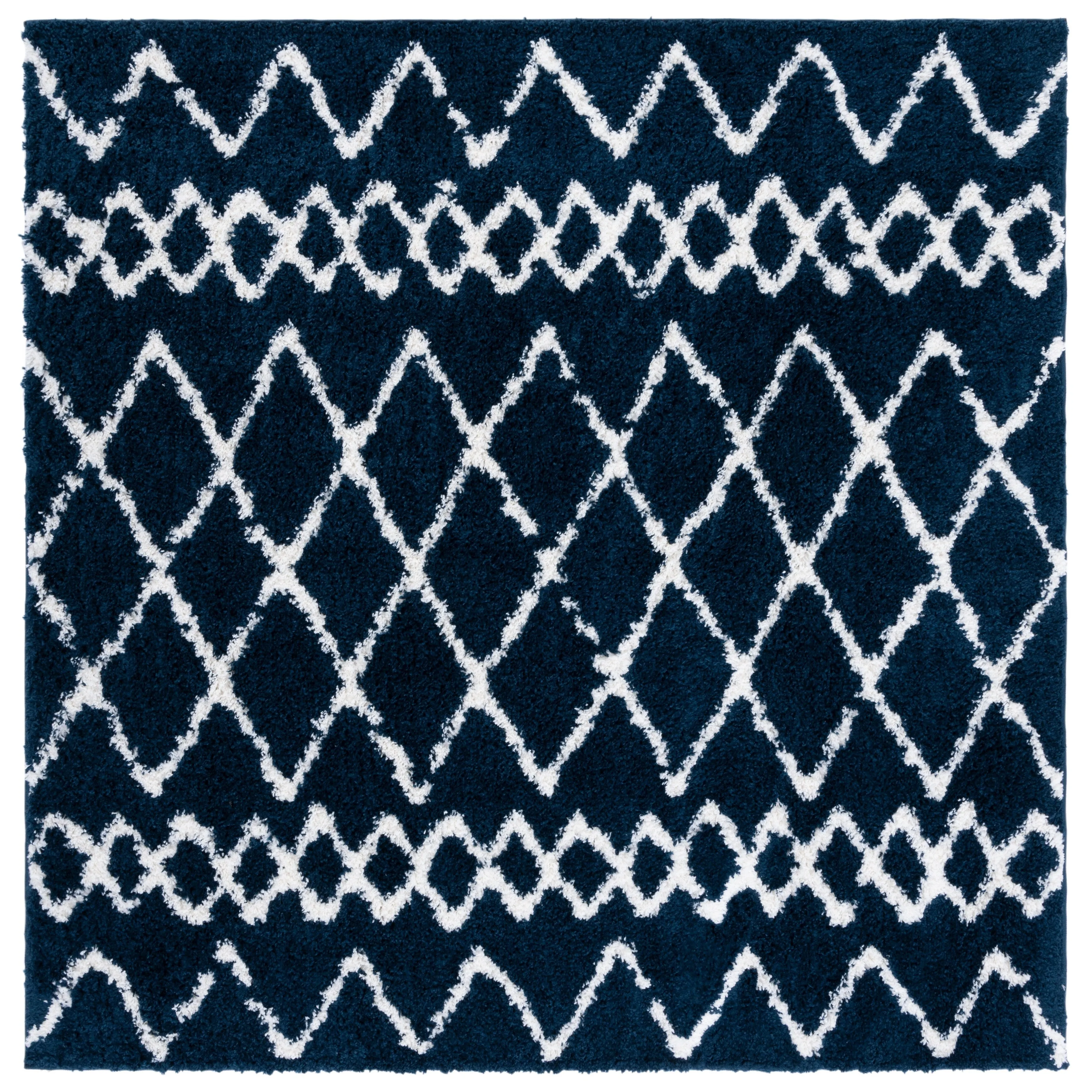 SAFAVIEH Berber Shag Ilmie Light Grey/Cream Rug