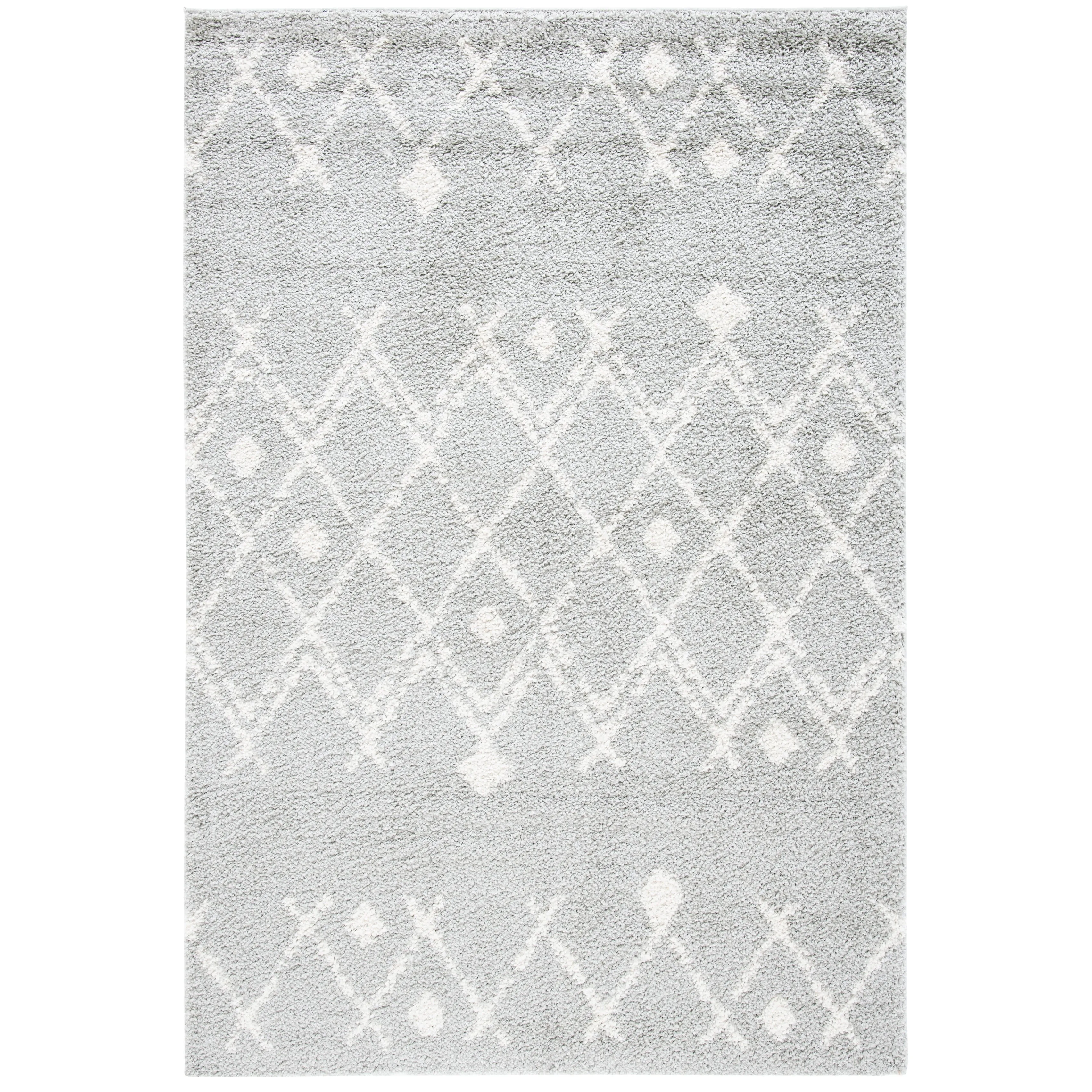 SAFAVIEH Berber Shag Jakolien Light Grey/Cream Rug