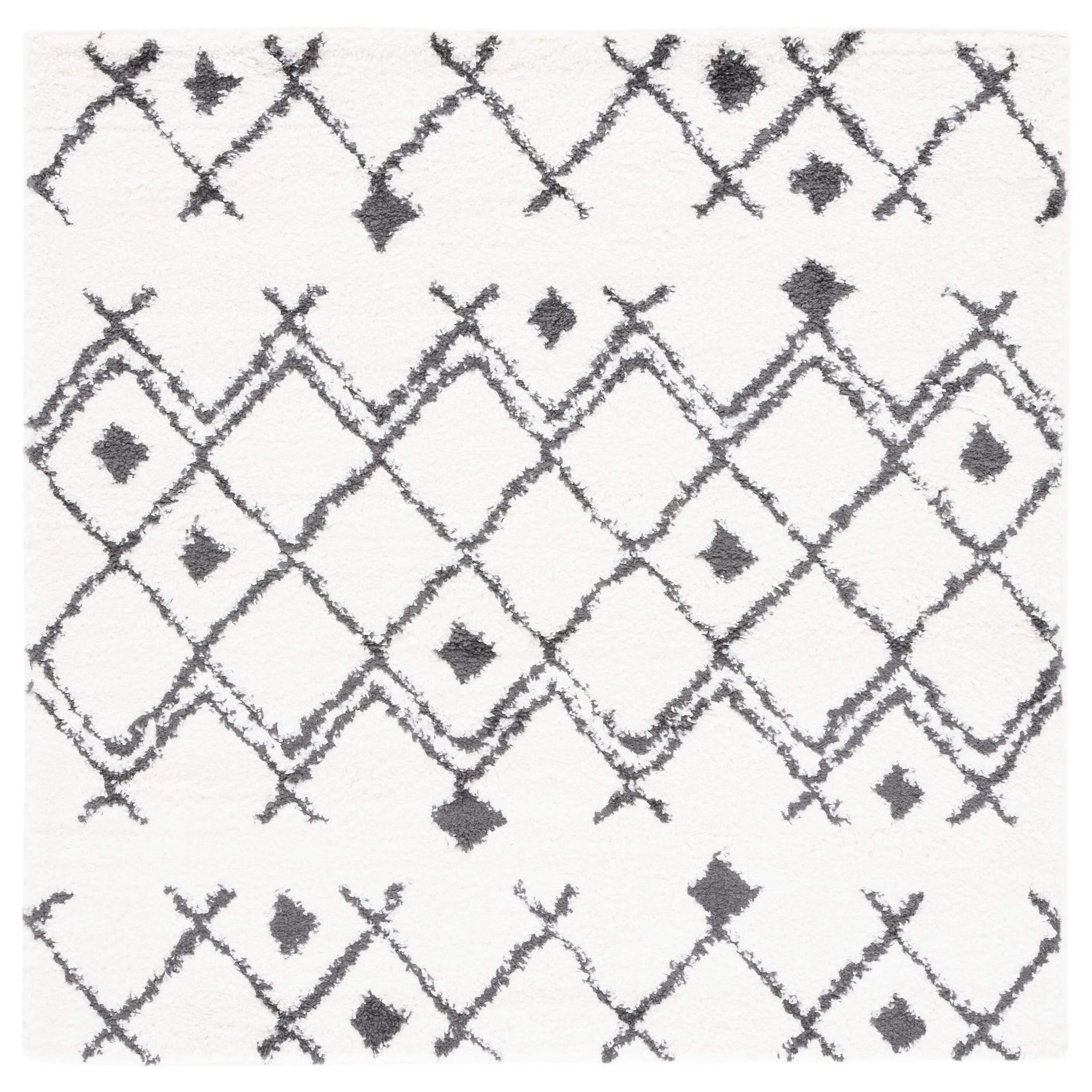 SAFAVIEH Berber Shag Jakolien Light Grey/Cream Rug
