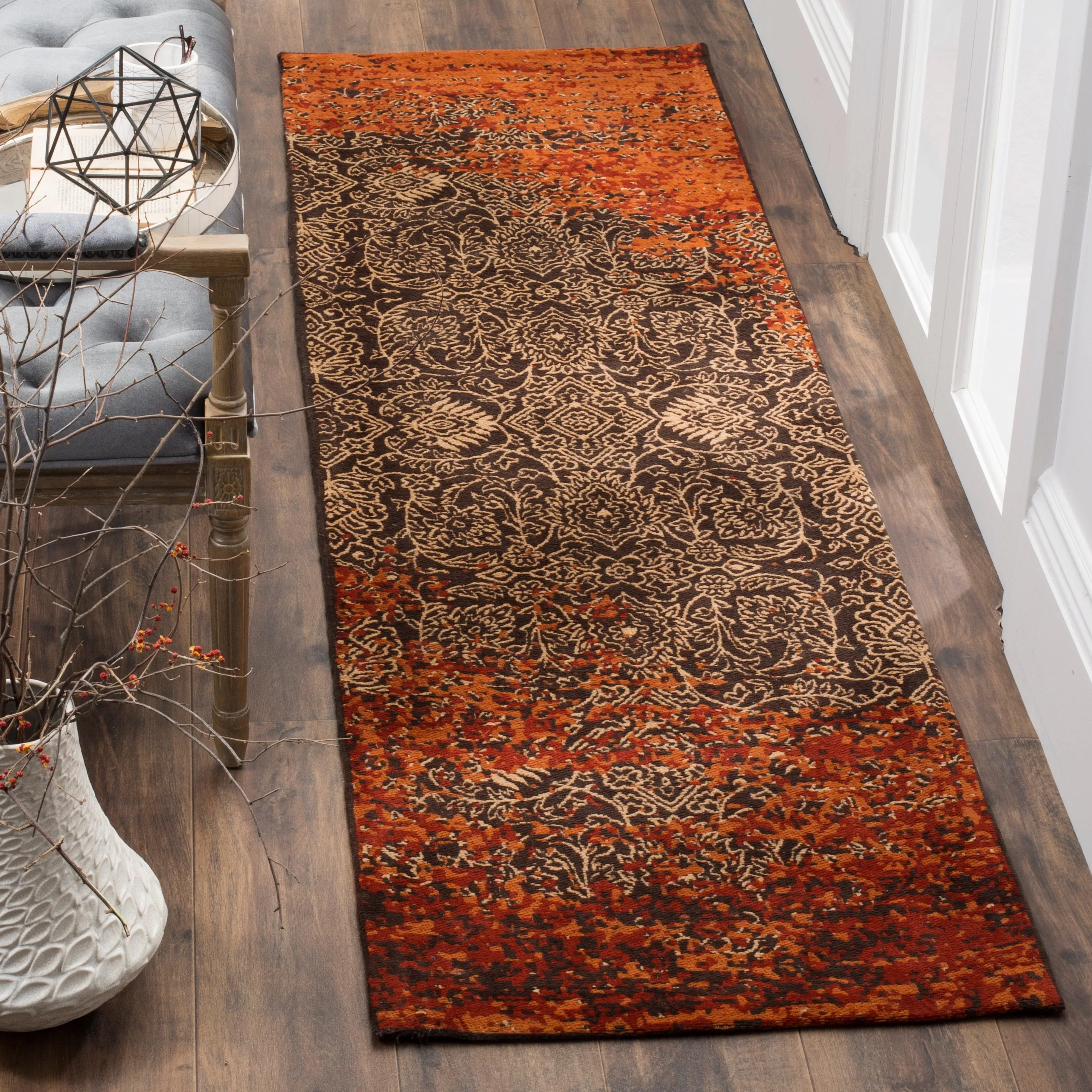 SAFAVIEH Classic Vintage Boho Justi Distressed Oriental Cotton Rug