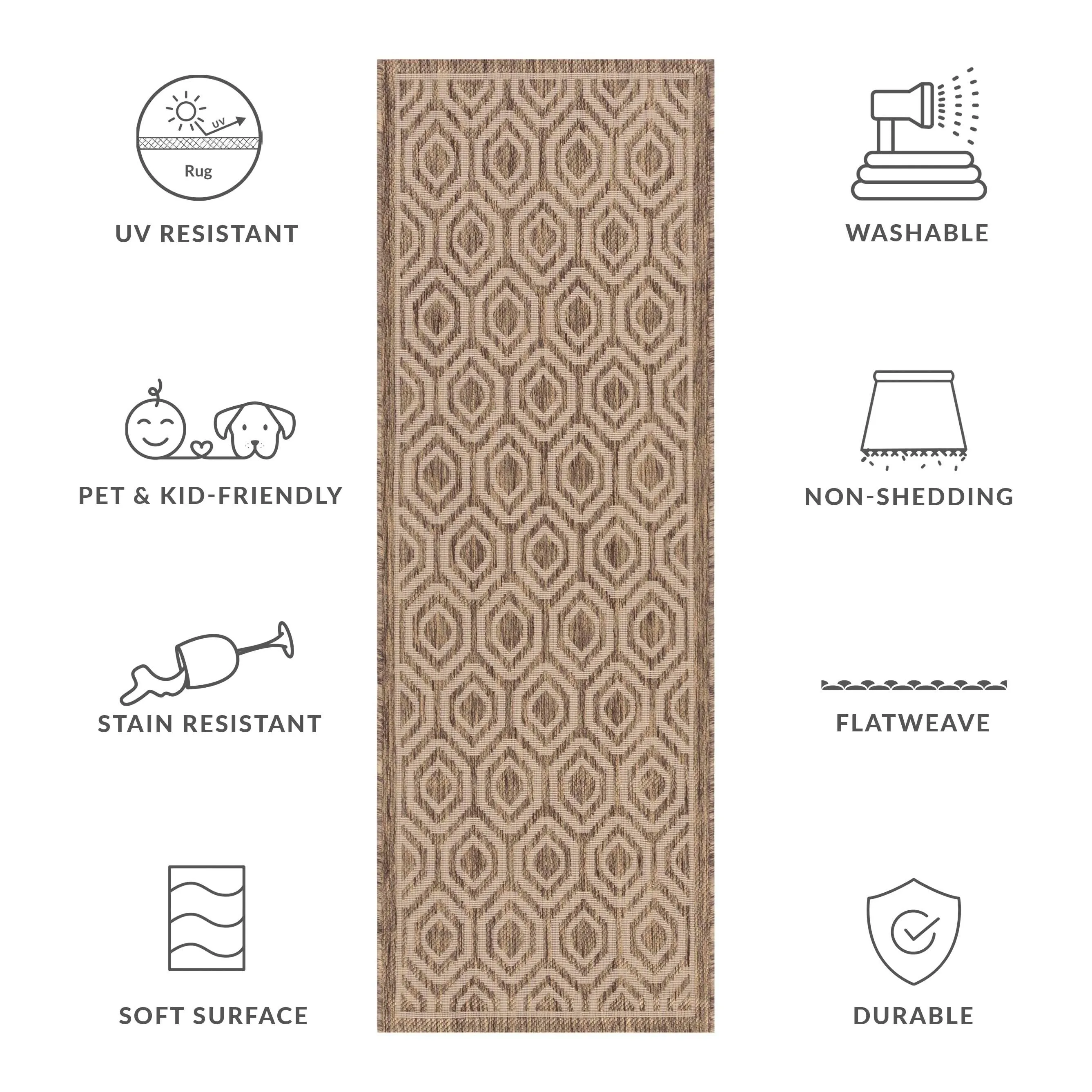 SAFAVIEH. Courtyard Bebhinn Indoor/ Outdoor Patio Backyard Rug