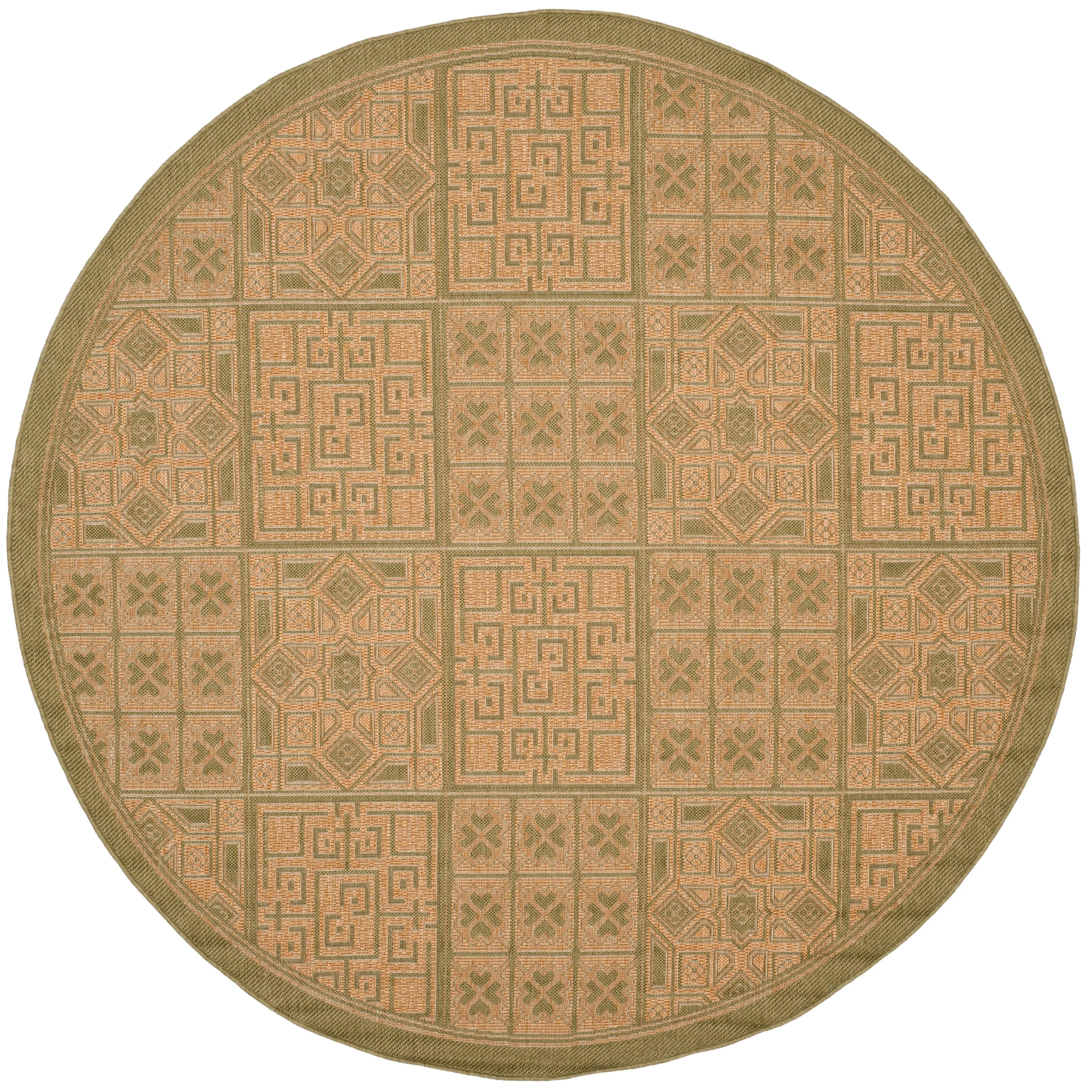 SAFAVIEH Courtyard Syeda Indoor/ Outdoor Waterproof Patio Backyard Rug