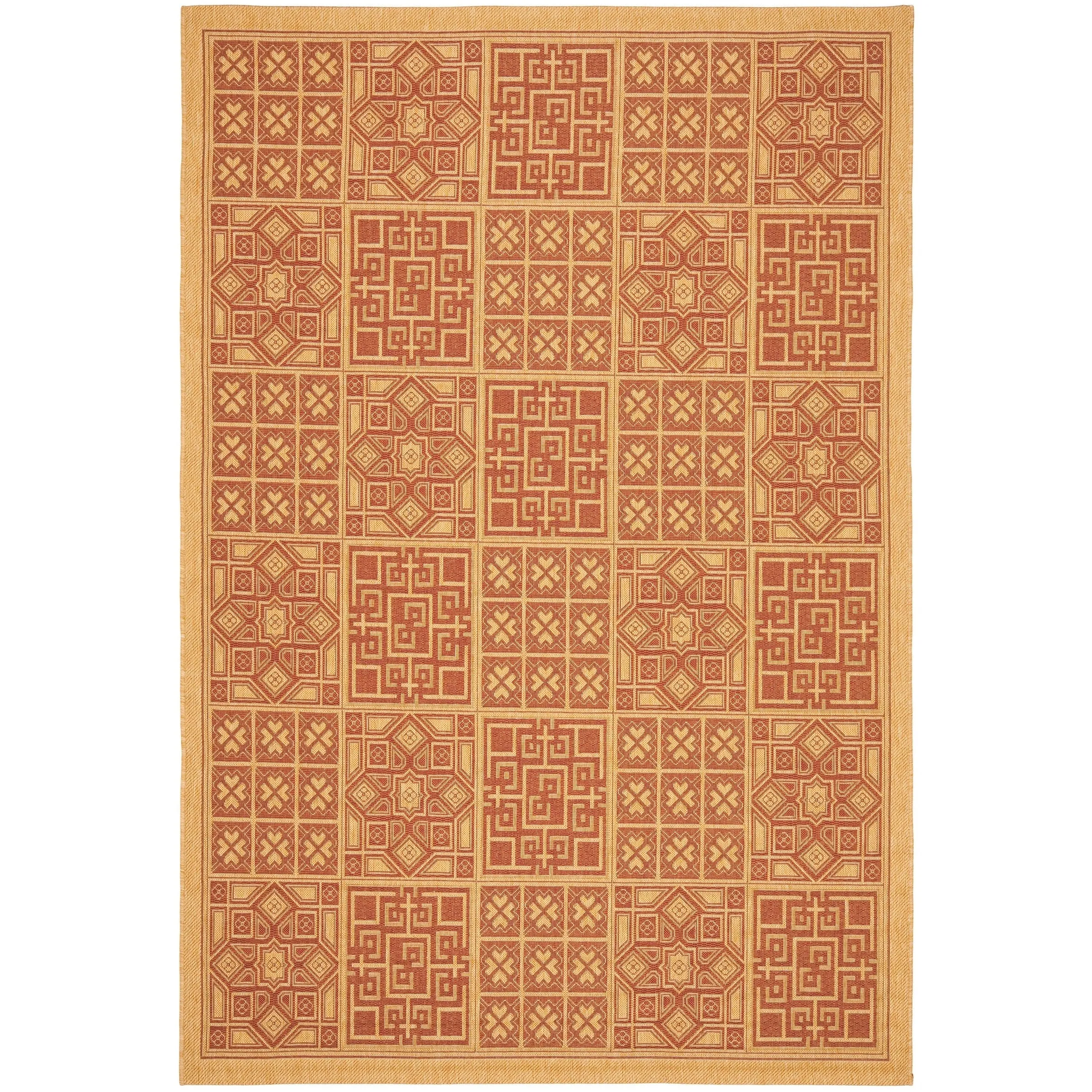 SAFAVIEH Courtyard Syeda Indoor/ Outdoor Waterproof Patio Backyard Rug