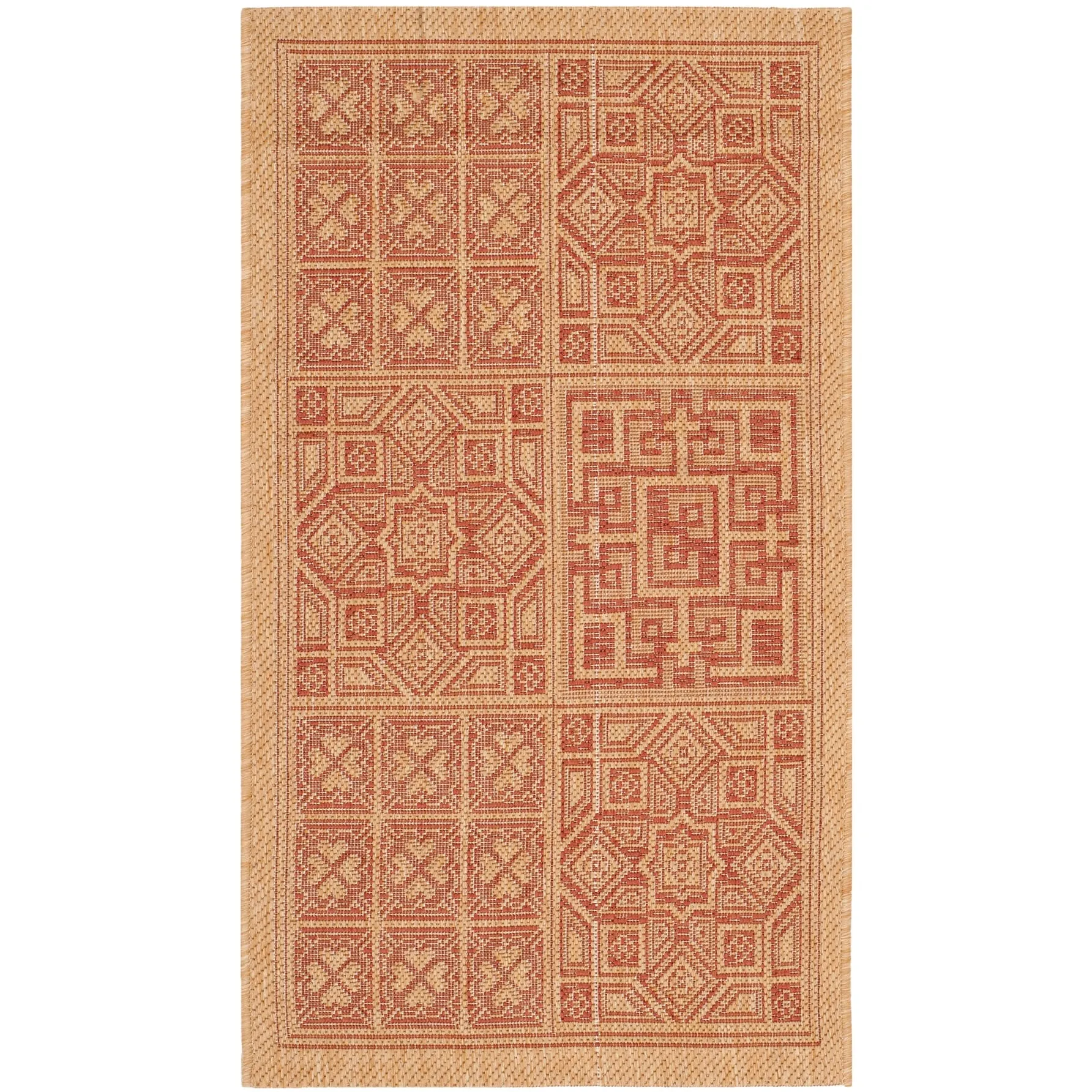 SAFAVIEH Courtyard Syeda Indoor/ Outdoor Waterproof Patio Backyard Rug