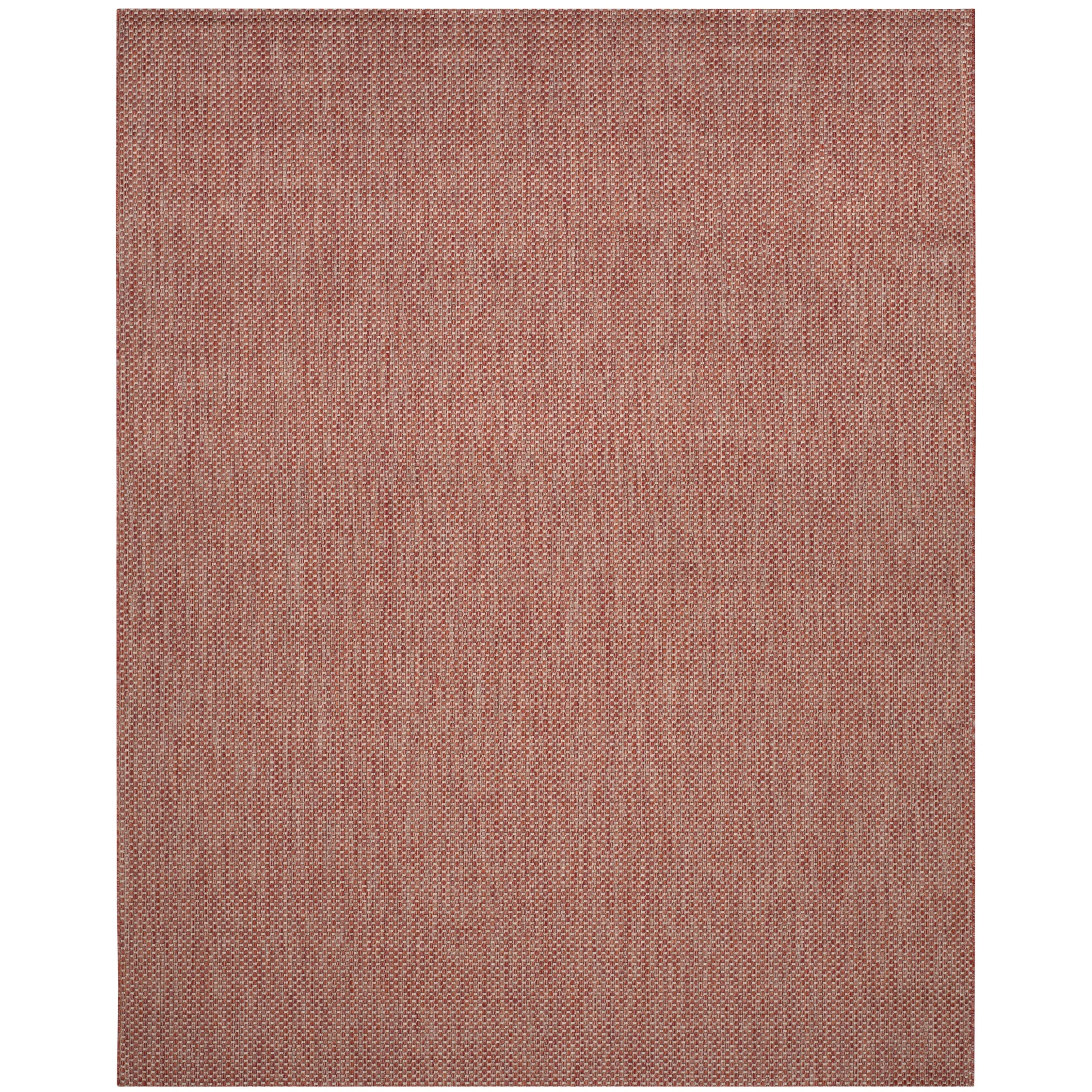 SAFAVIEH Courtyard Tinka Casual Rug - Red/Beige - 8' x 10'