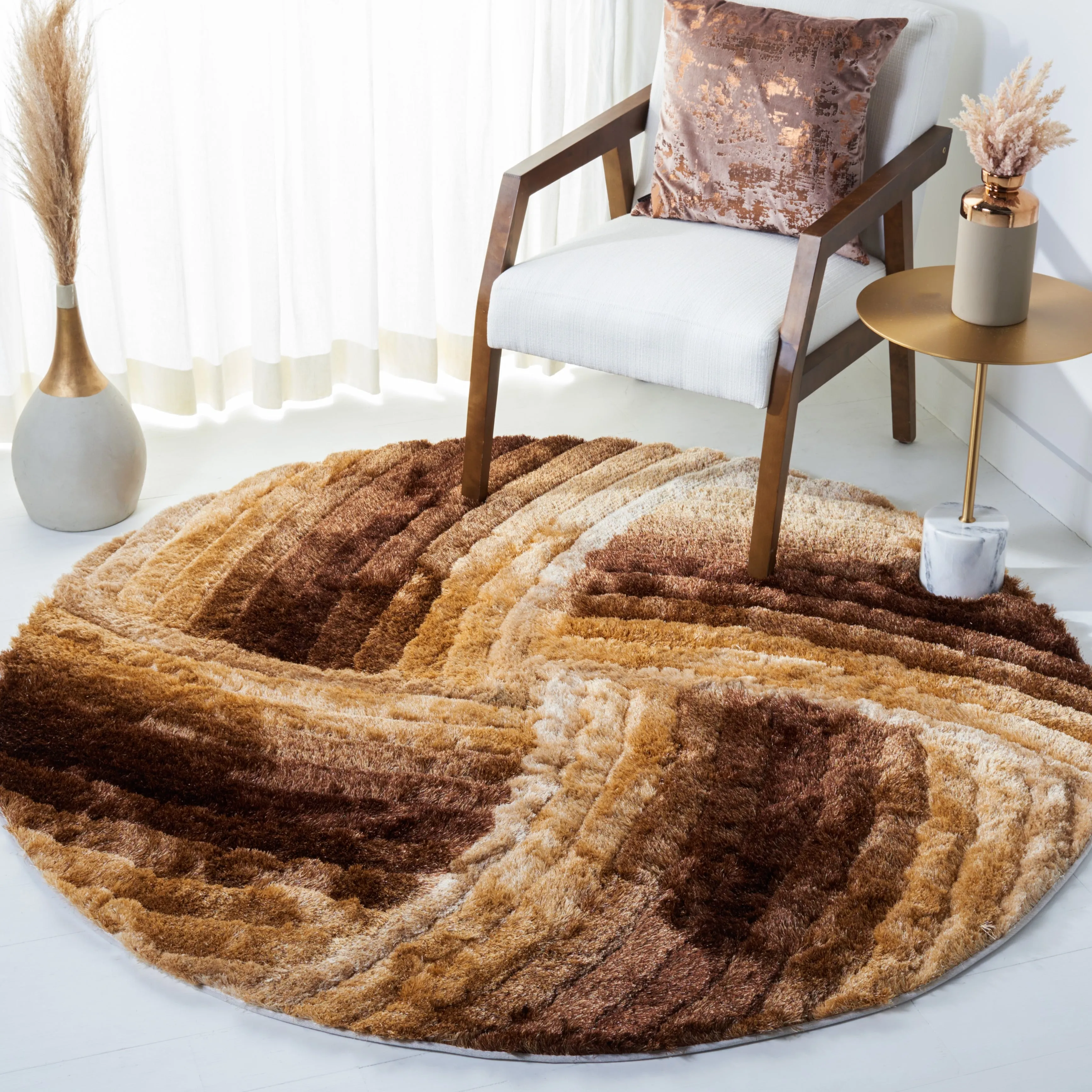 SAFAVIEH Dorena Handmade 3D Shag Rug