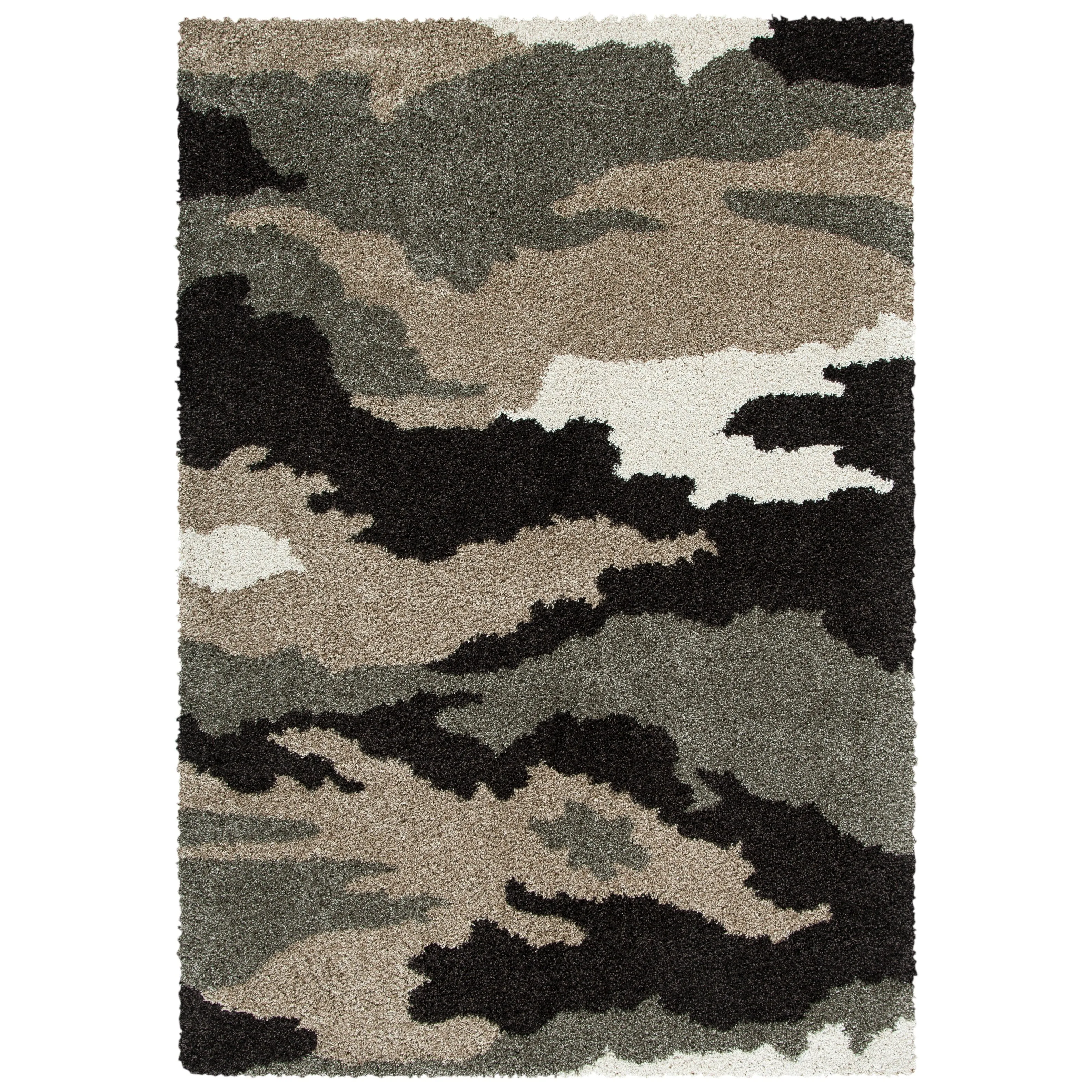 SAFAVIEH Florida Shag Estella Camouflage 1.2-inch Thick Rug