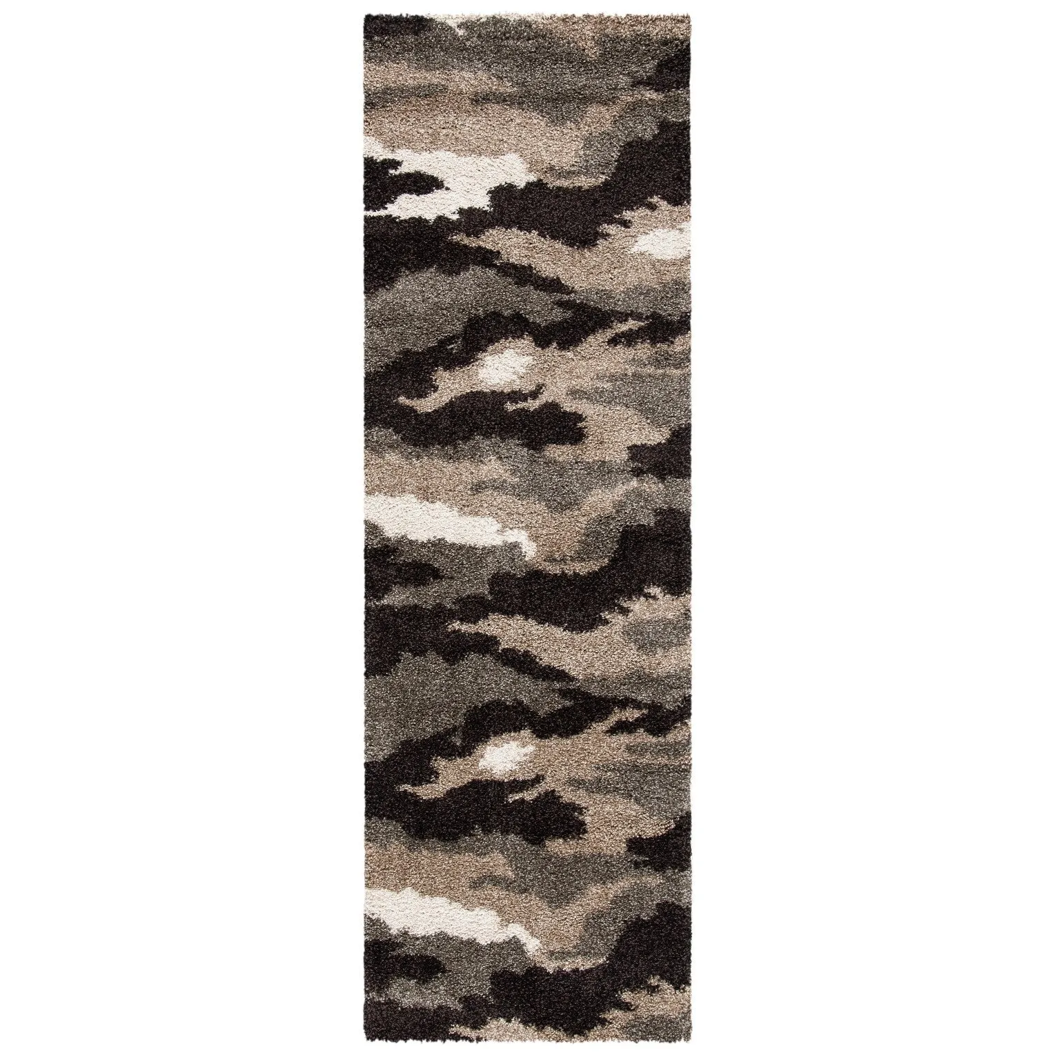 SAFAVIEH Florida Shag Estella Camouflage 1.2-inch Thick Rug