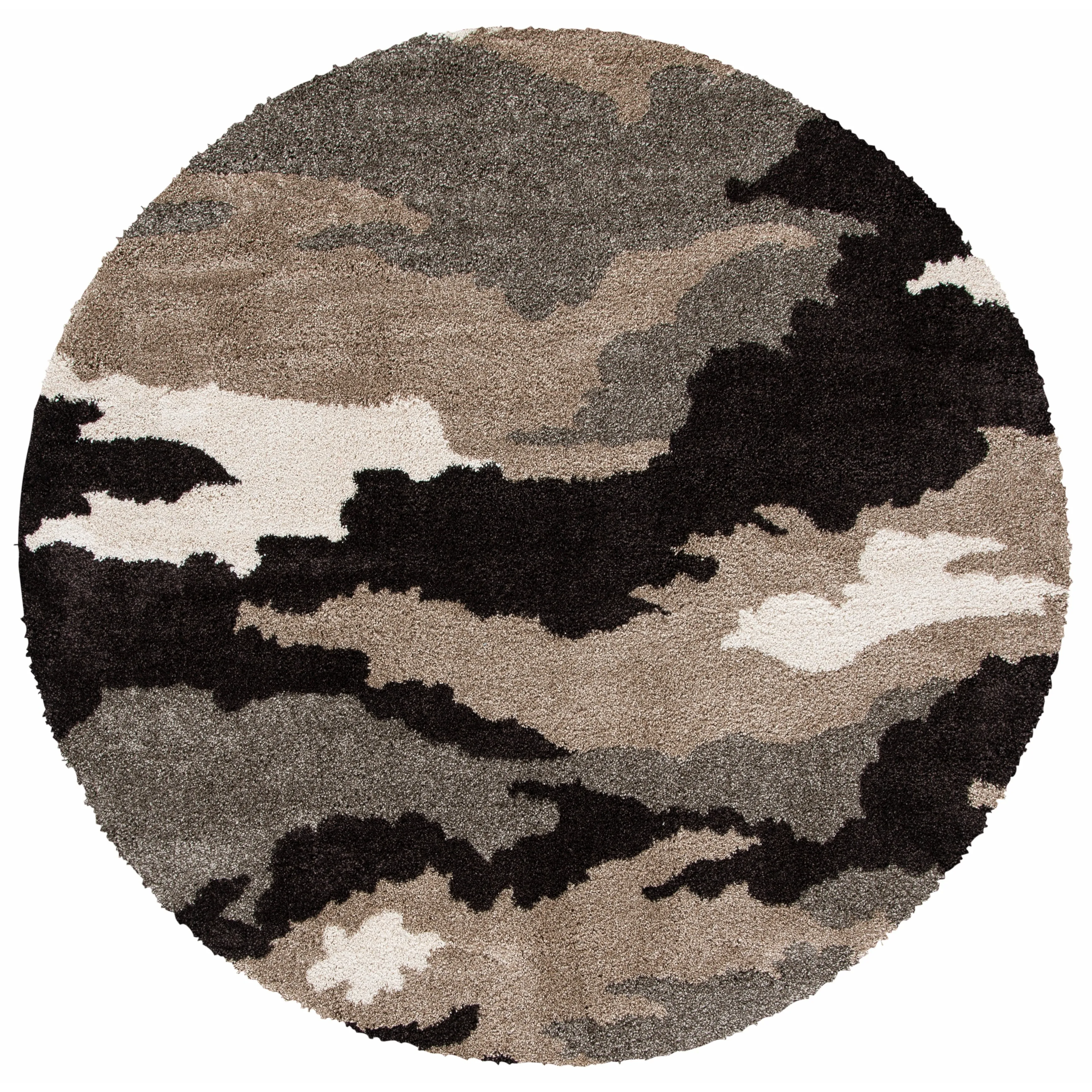 SAFAVIEH Florida Shag Estella Camouflage 1.2-inch Thick Rug