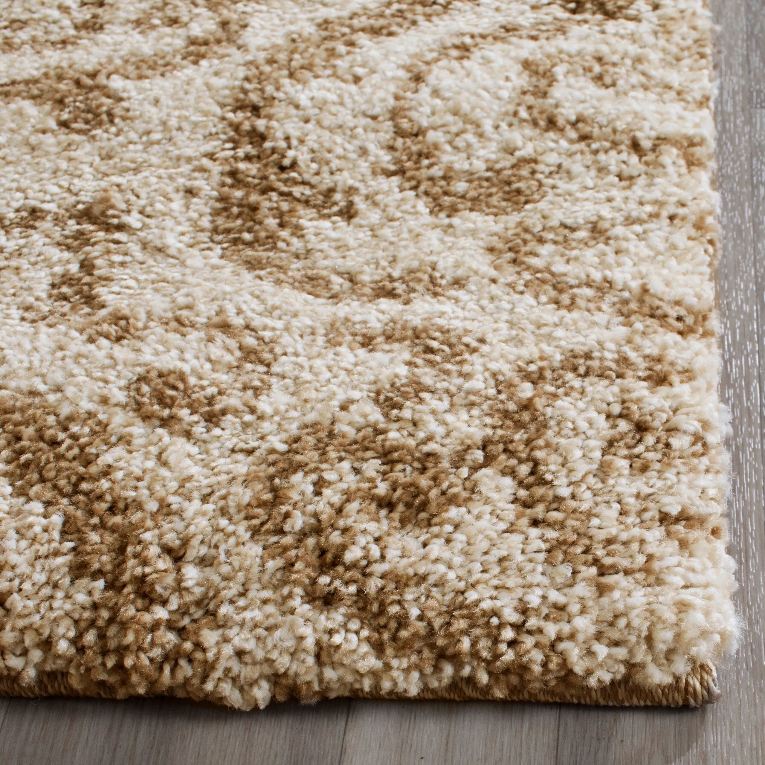 SAFAVIEH Florida Shag Frachia Ornate Damask 1.2-inch Thick Rug