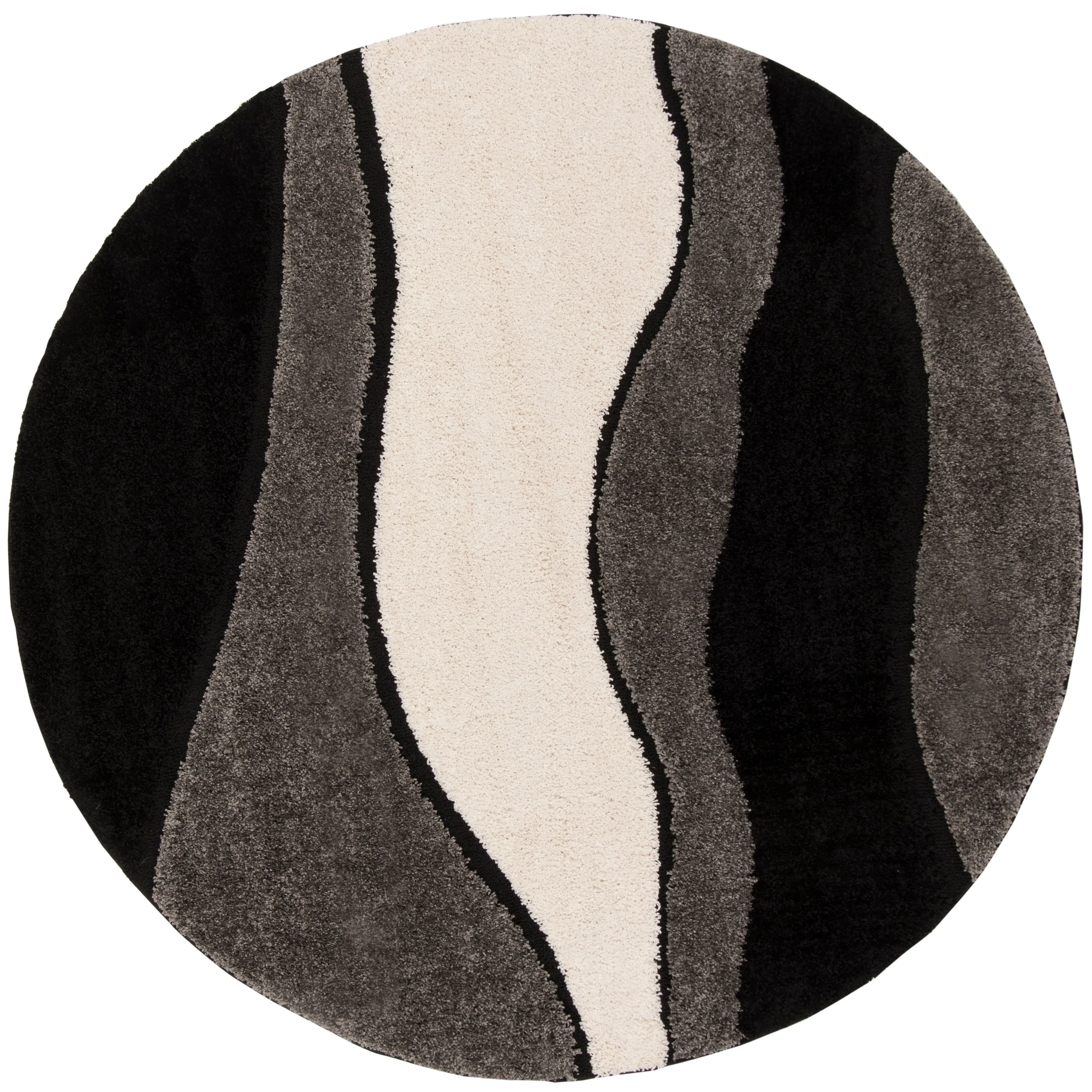 SAFAVIEH Florida Shag Melahat Abstract Wave 1.2-inch Thick Rug