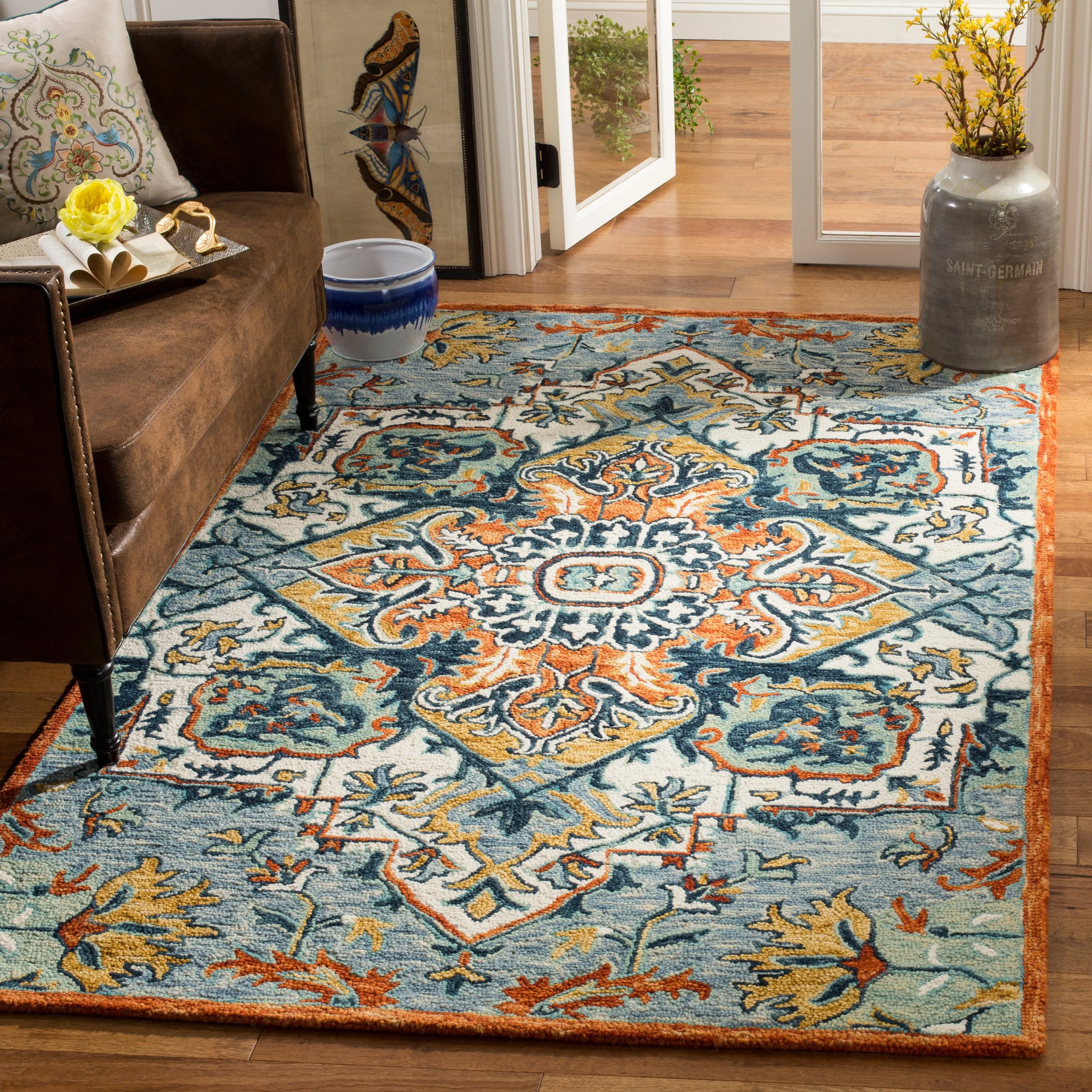 SAFAVIEH Handmade Aspen Hagar Boho Medallion Wool Rug