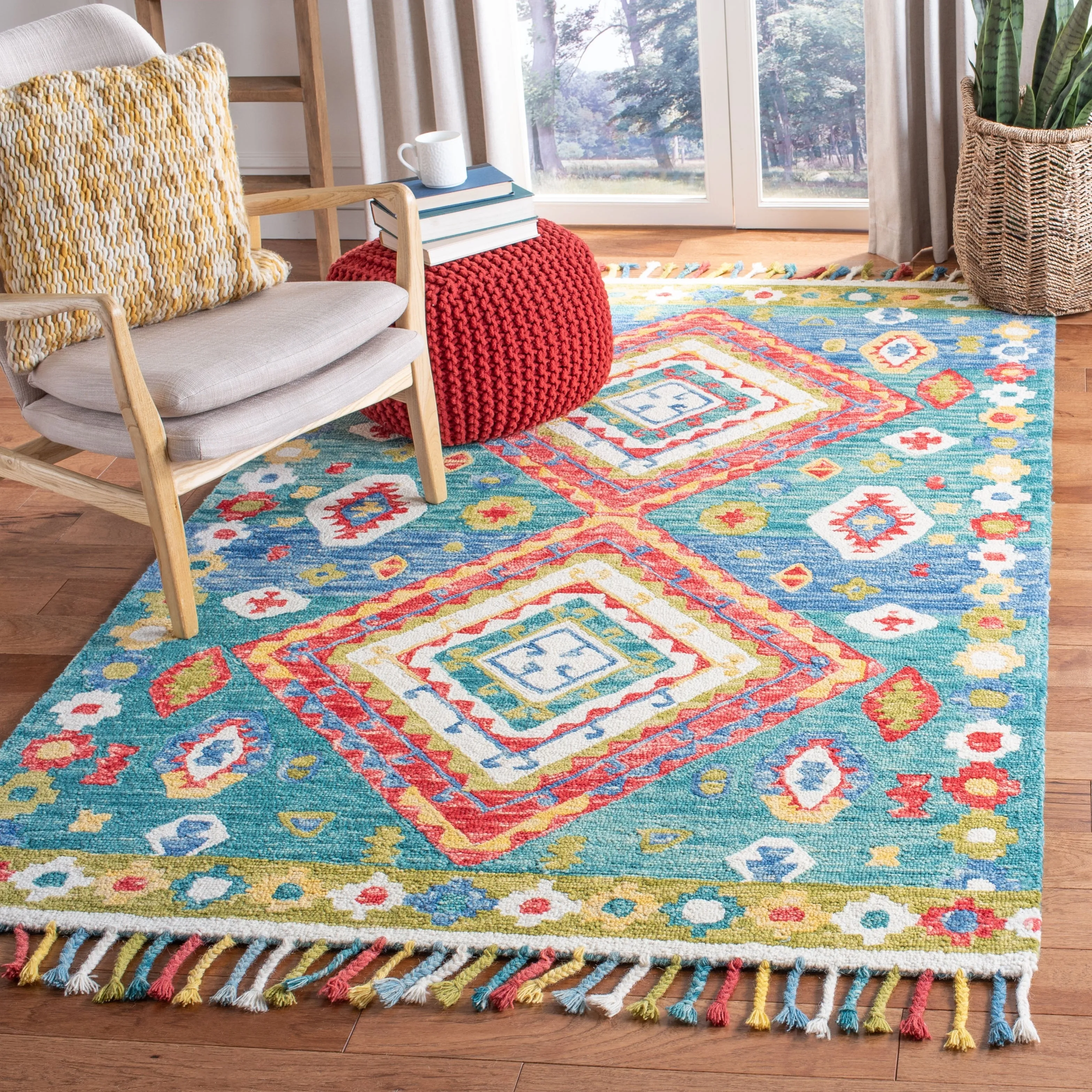 SAFAVIEH Handmade Aspen Impi & Eclectic Tribal Wool Rug